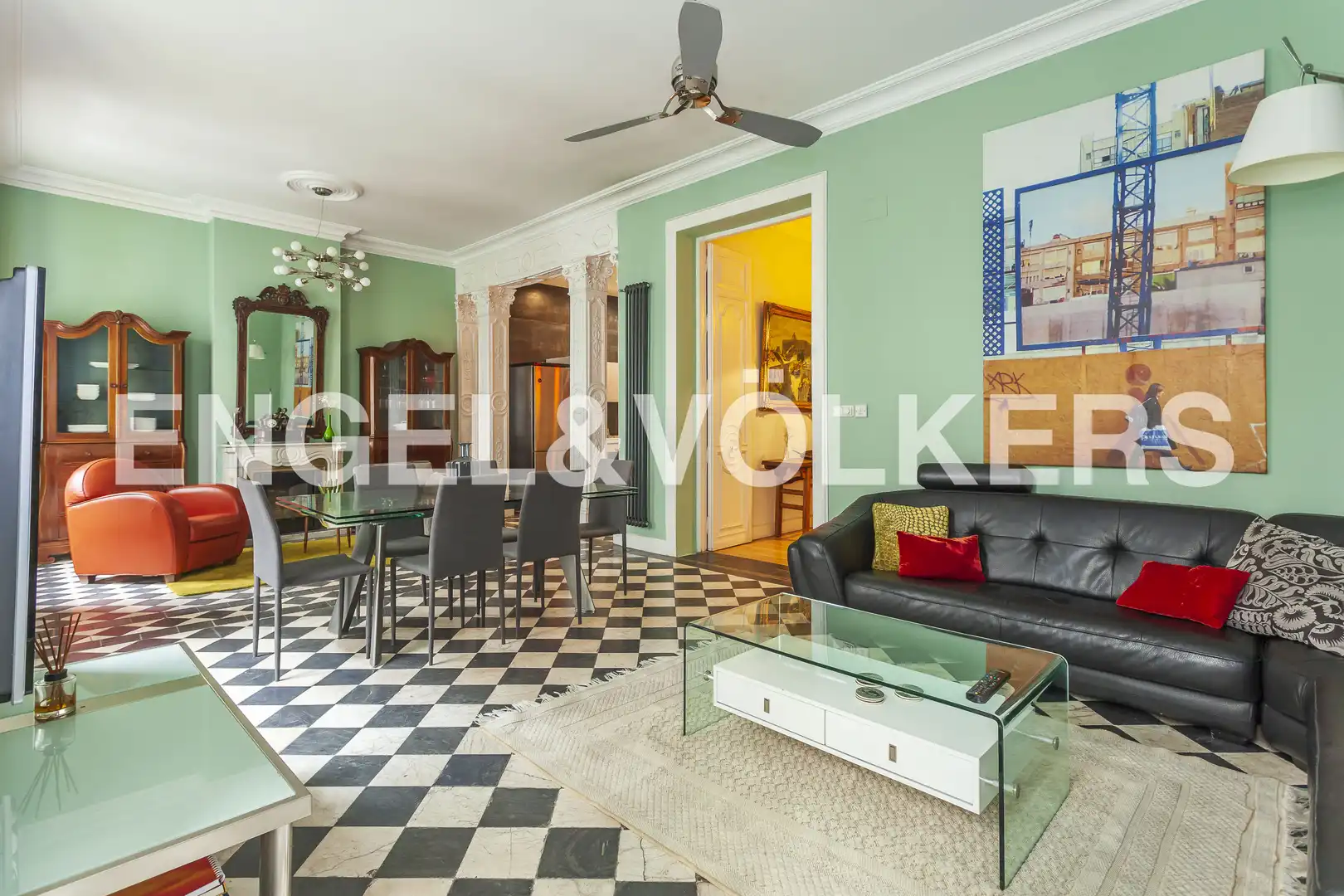 Vista exterior de Piso de alquiler en Madrid con Aire acondicionado, Calefacción y Parquet
