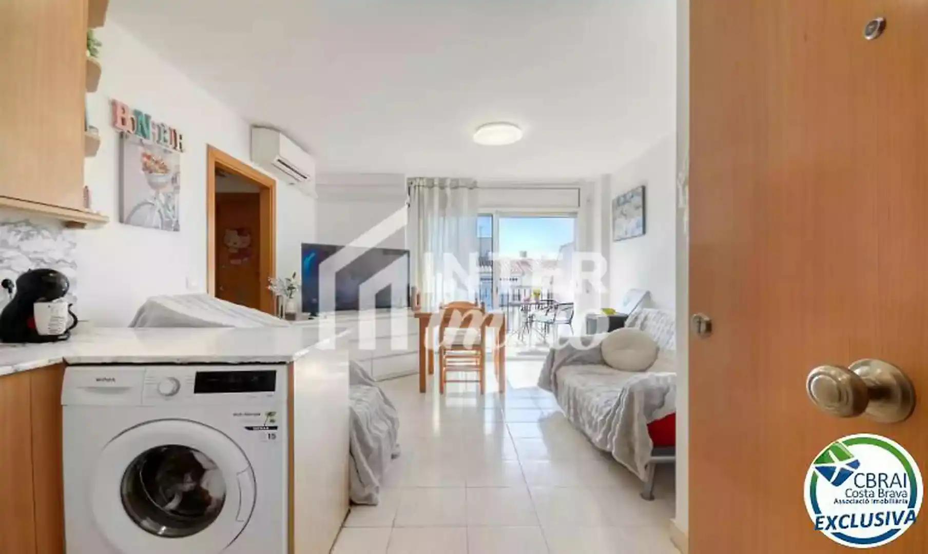 Balcony of Flat for sale in Roses  with Air Conditioner and Terrace