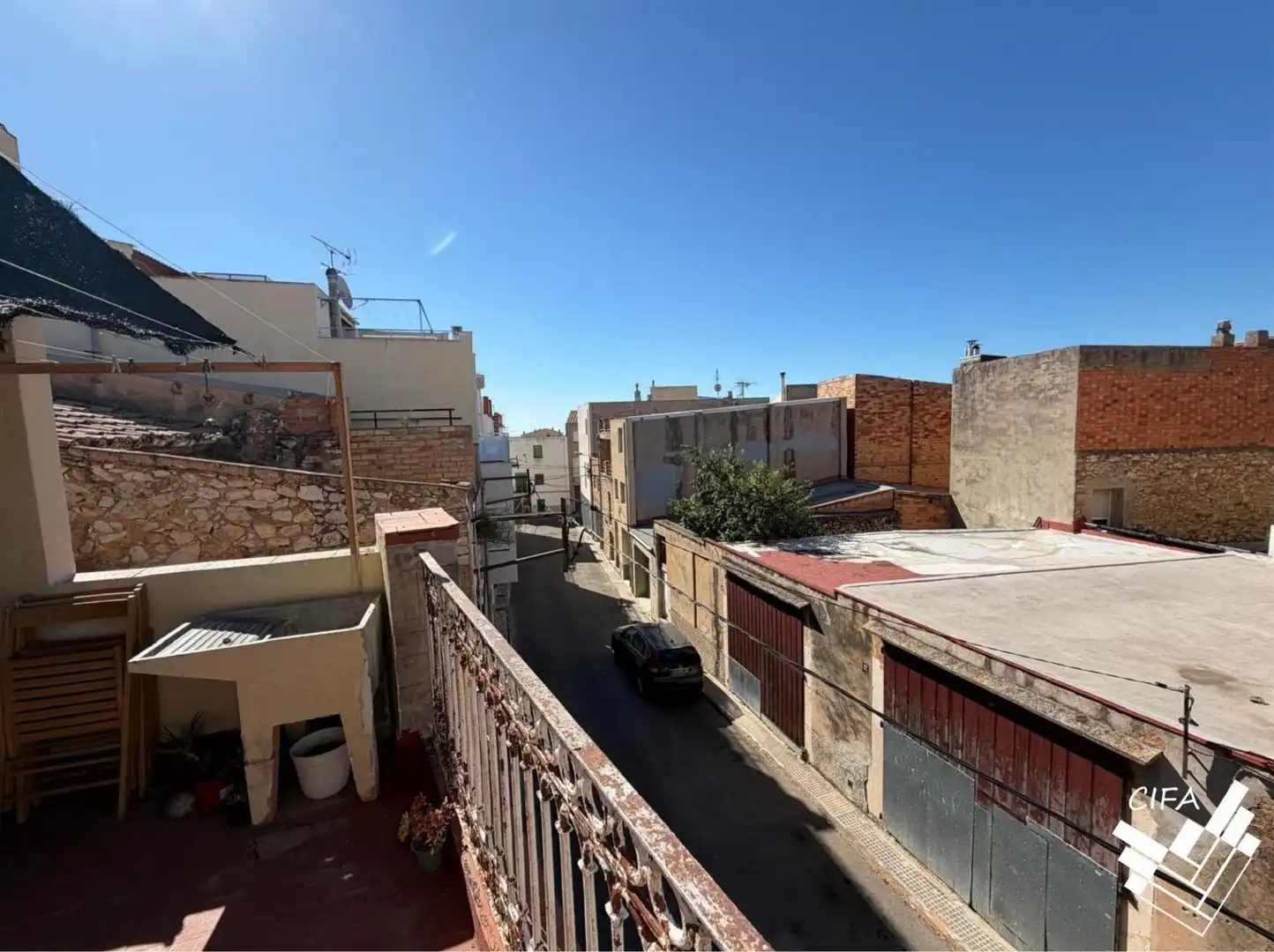Vista exterior de Casa adosada en venta en La Sénia con Terraza