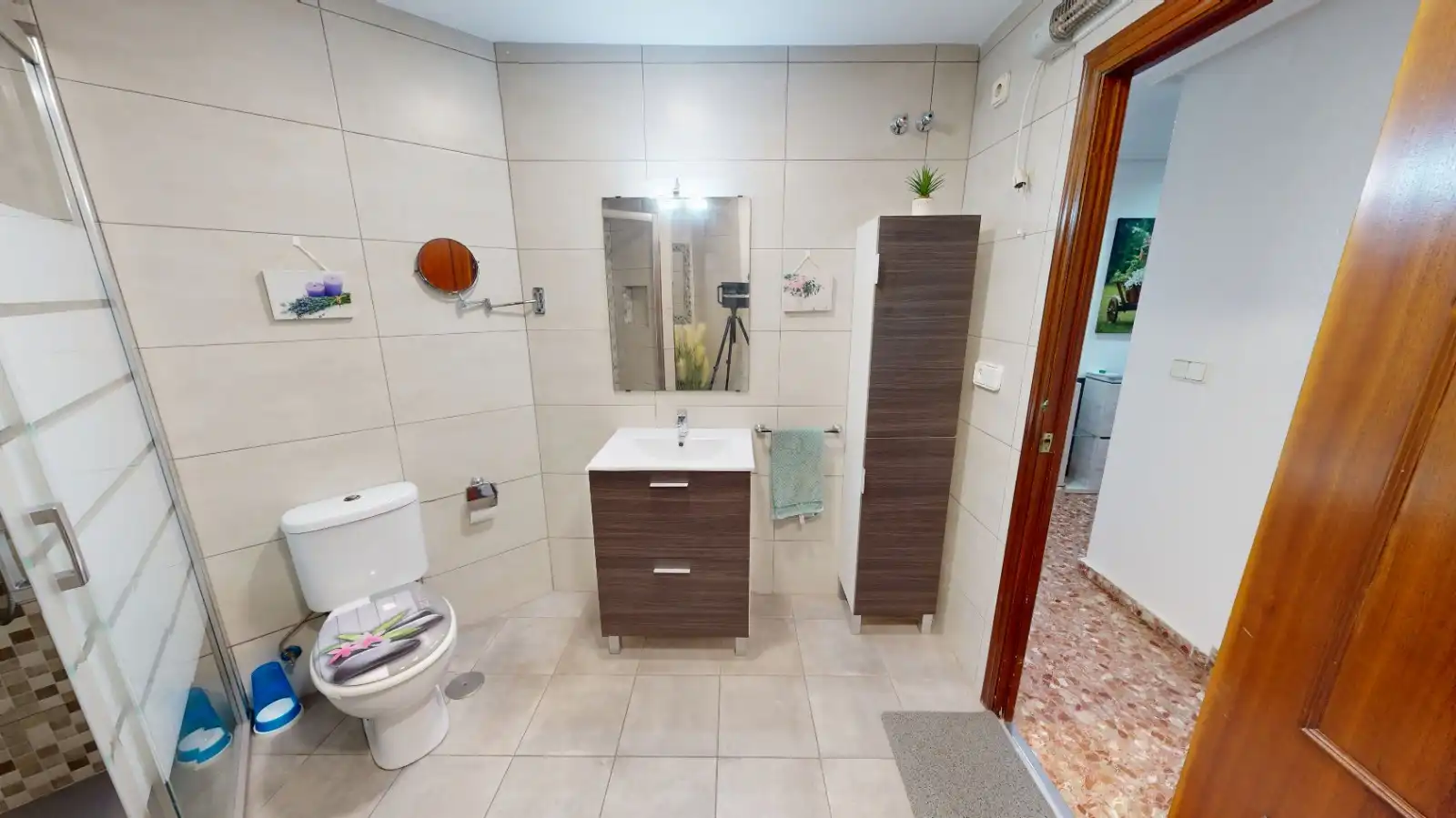 Bathroom of Flat for sale in Elche / Elx  with Air Conditioner, Furnished and Oven