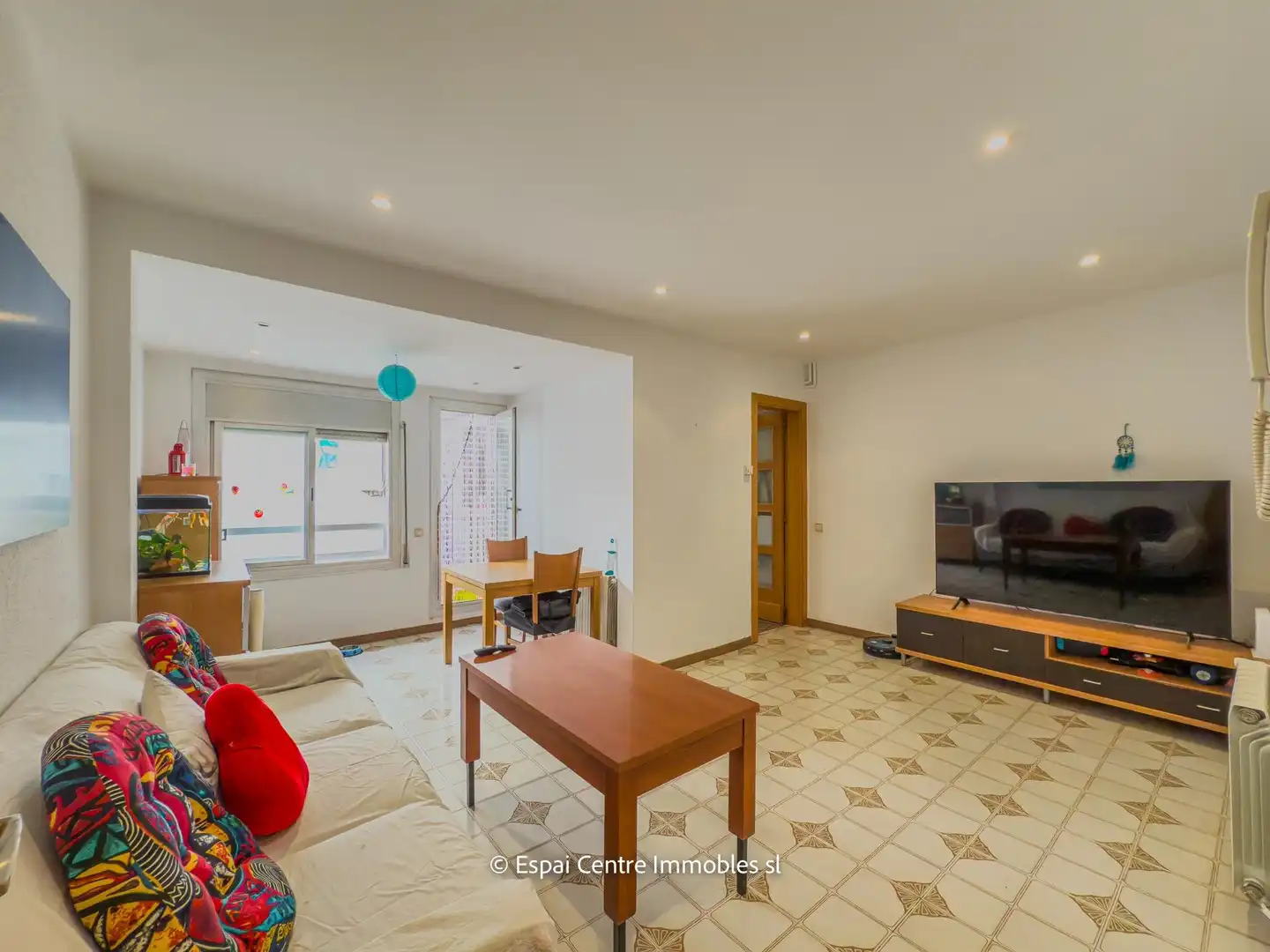 Wohnzimmer von Einfamilien-Reihenhaus zum Verkauf in Terrassa mit Heizung und Terrasse
