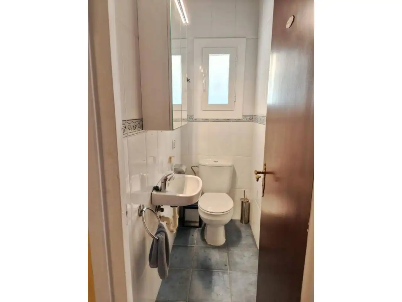 Badezimmer von Haus oder Chalet zum Verkauf in Calonge i Sant Antoni mit Klimaanlage, Privatgarten und Parkett