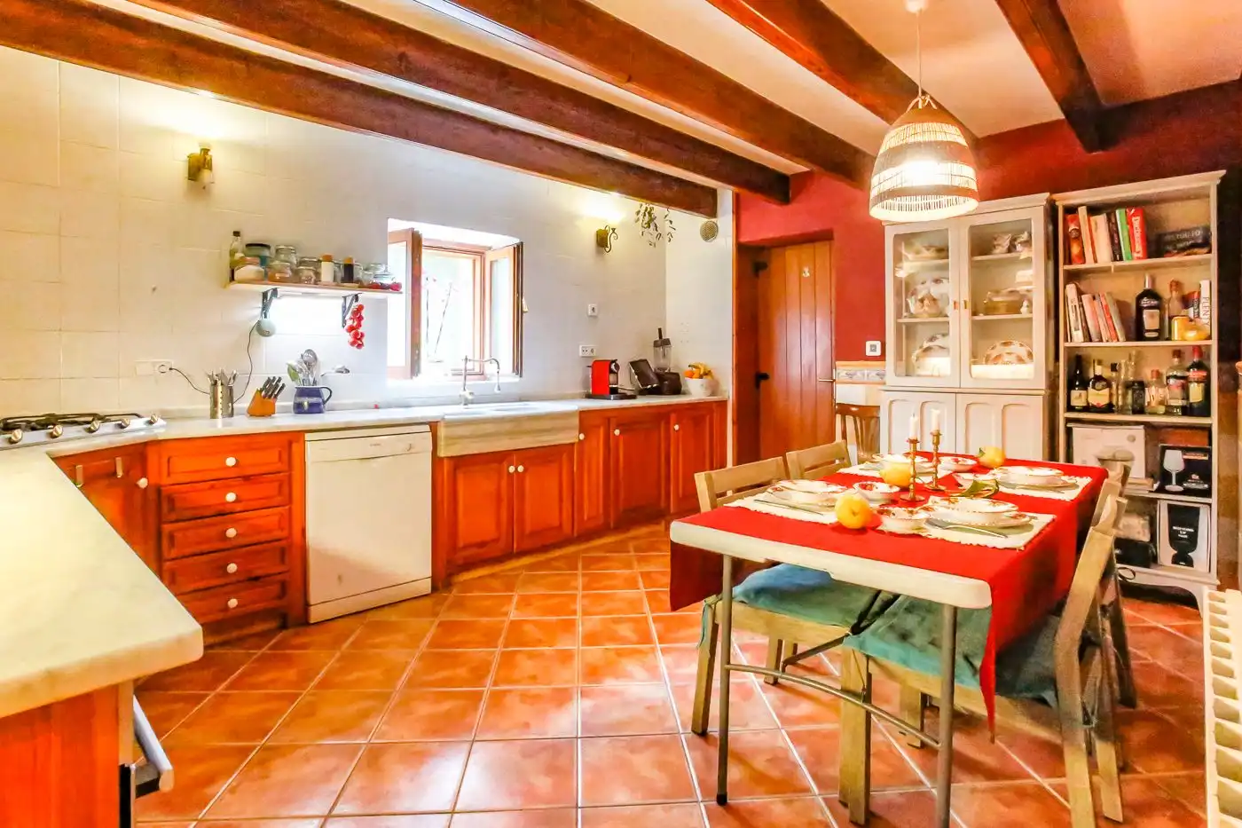 Cocina de Finca rústica en venta en Sant Iscle de Vallalta con Calefacción, Terraza y Trastero