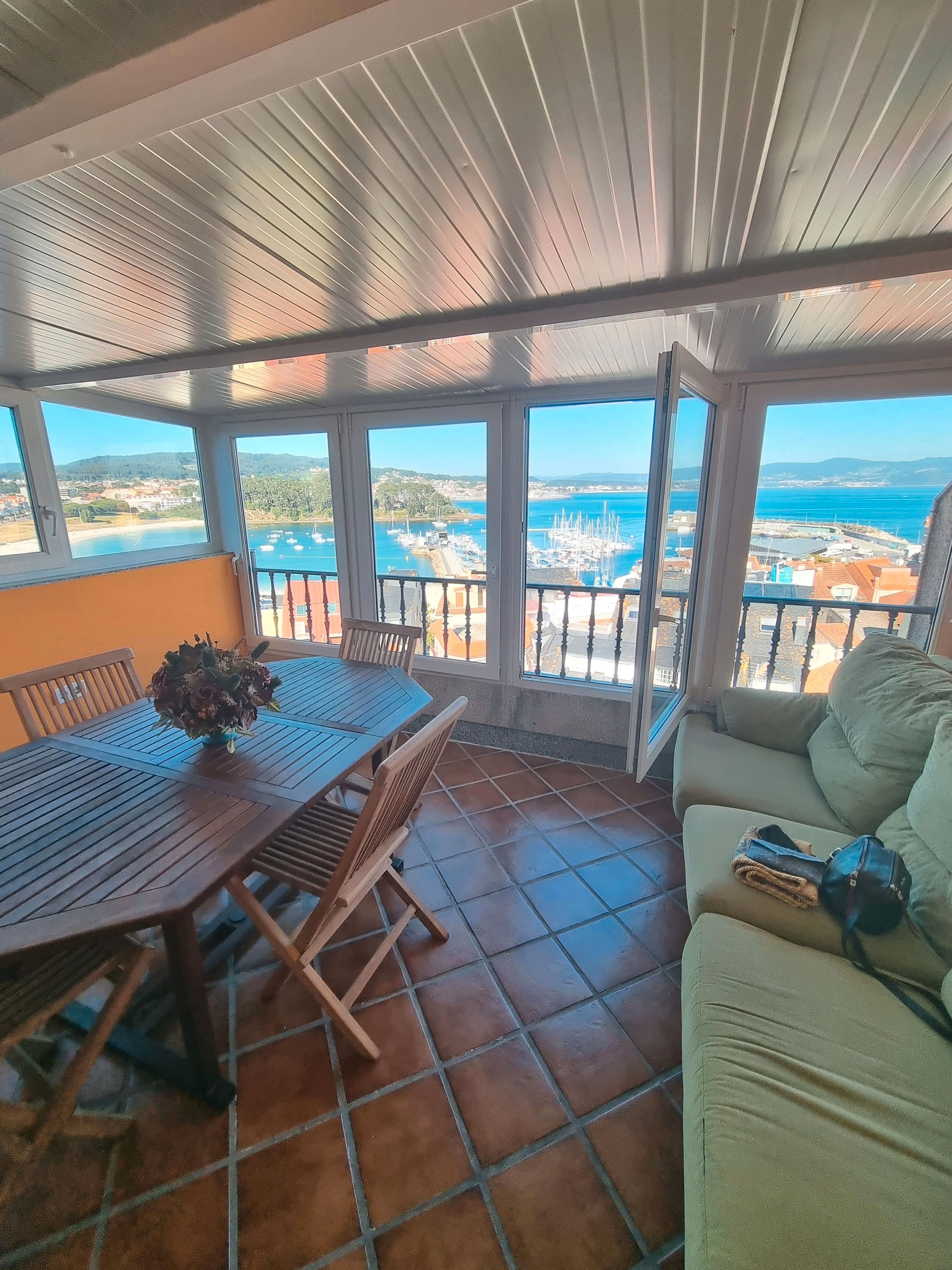 Balcony of Duplex to rent in Sanxenxo  with Terrace, Furnished and Oven