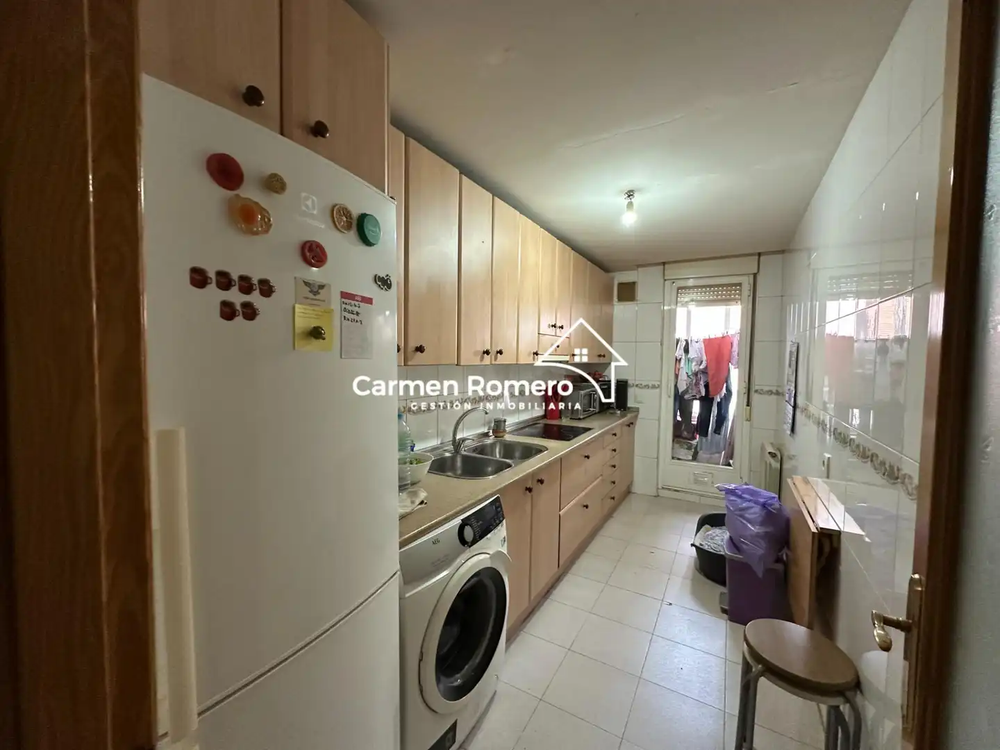 Kitchen of Flat for sale in Villares de la Reina  with Heating, Furnished and Balcony