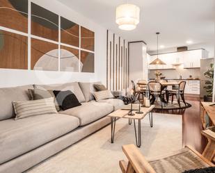 Living room of Apartment to rent in  Madrid Capital  with Air Conditioner, Heating and Furnished
