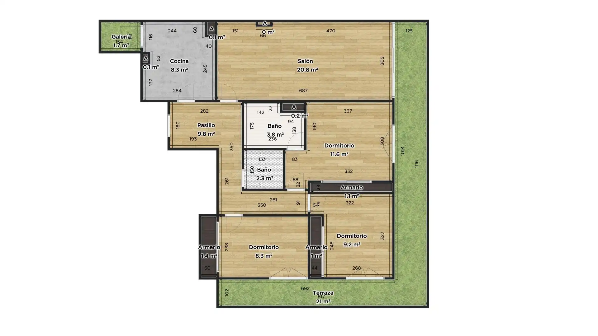 Flat for sale in Zaragoza  with Air Conditioner, Heating and Terrace