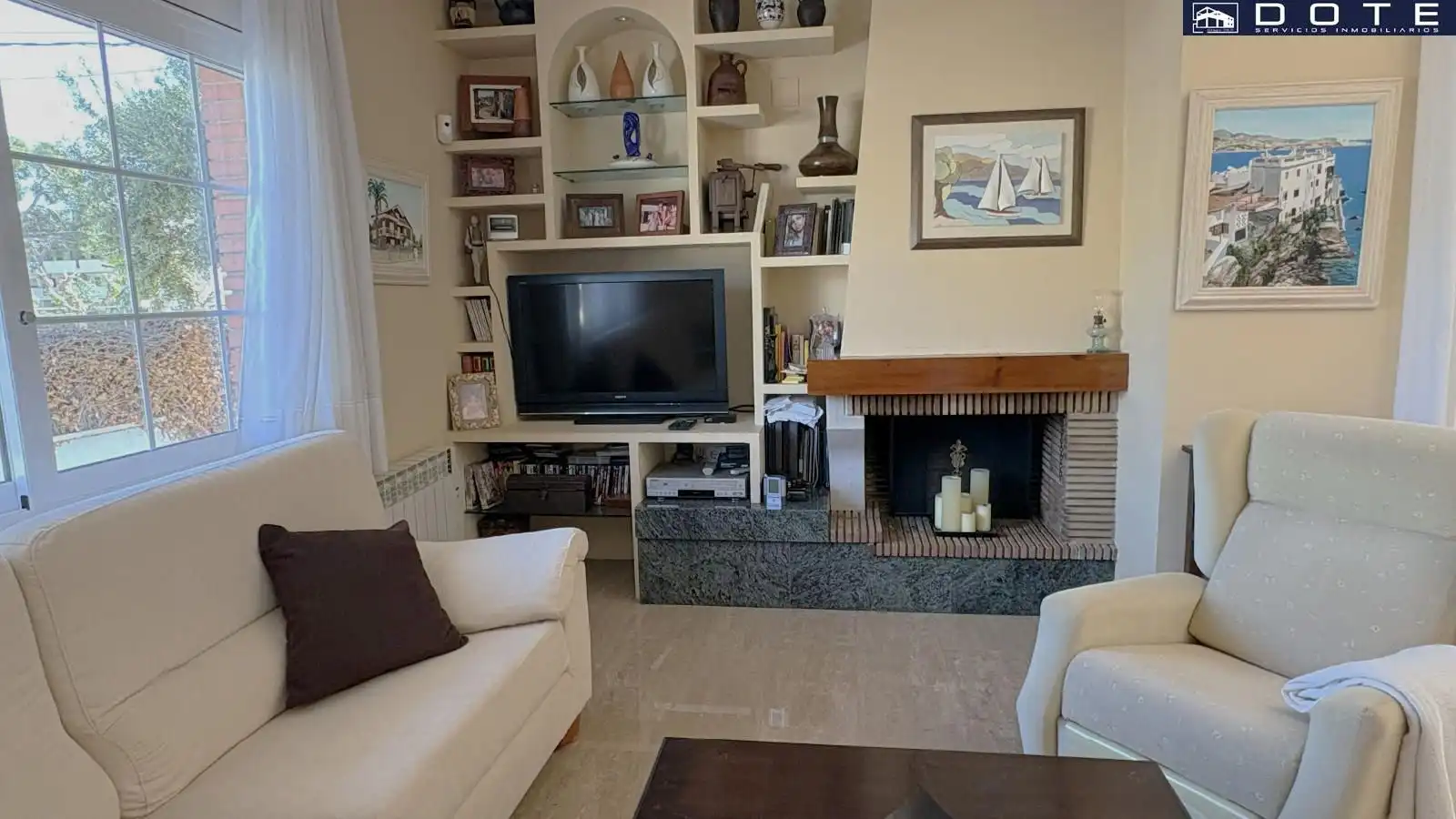 Sala de estar de Casa o chalet en venta en Creixell con Aire acondicionado, Calefacción y Terraza