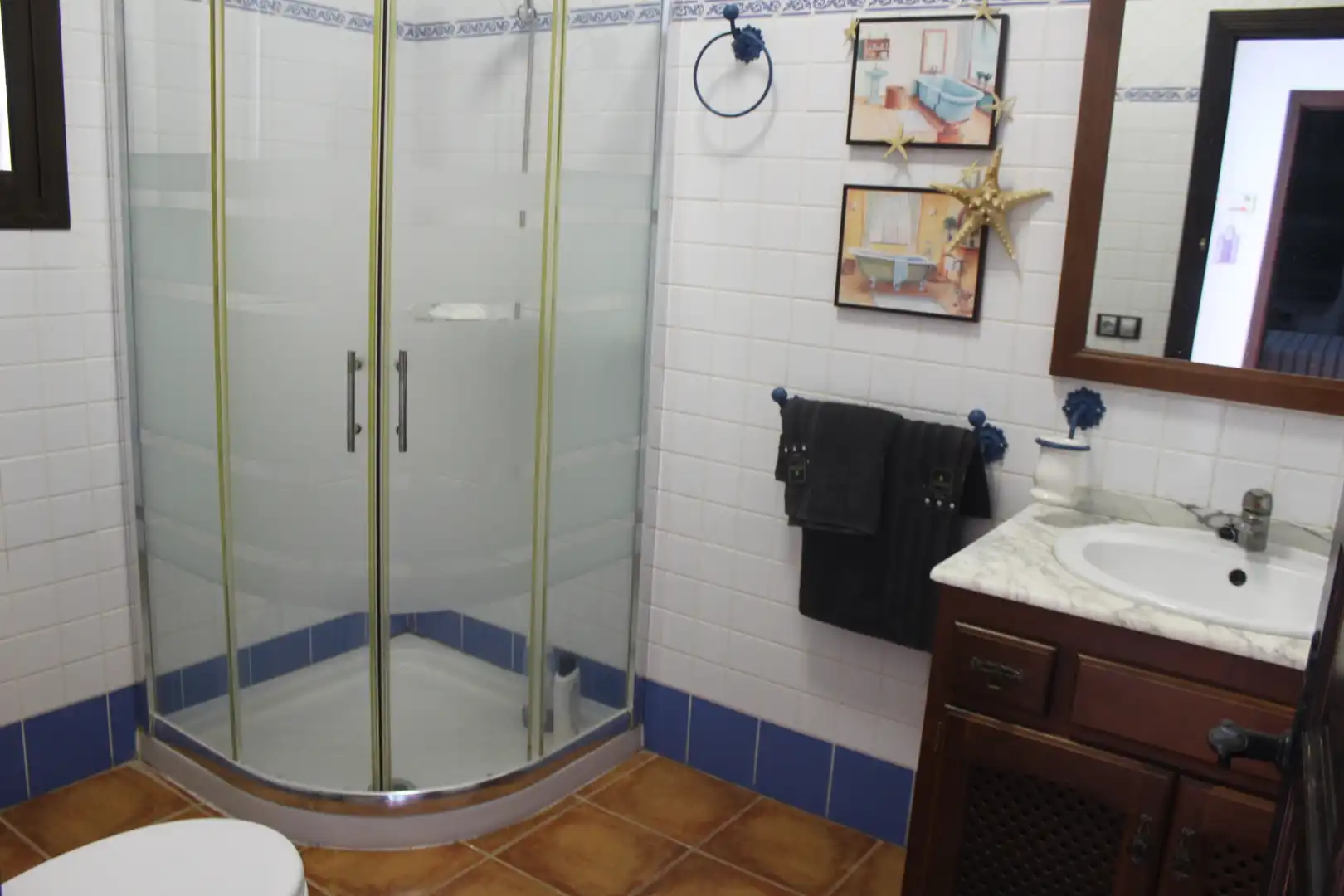 Baño de Casa o chalet en venta en Villaverde del Río con Aire acondicionado, Jardín privado y Trastero