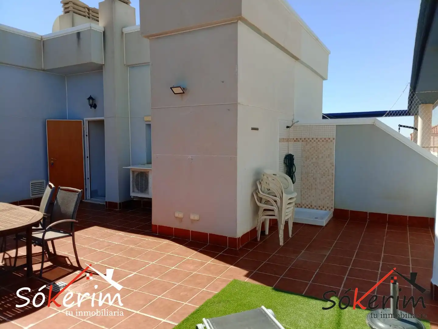 Terraza de Piso en venta en Villajoyosa / La Vila Joiosa con Aire acondicionado, Calefacción y Jardín privado