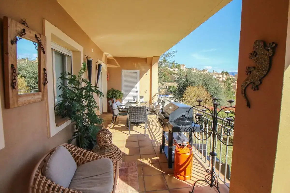 Terrasse von Wohnungen zum Verkauf in Ojén mit Klimaanlage, Heizung und Terrasse