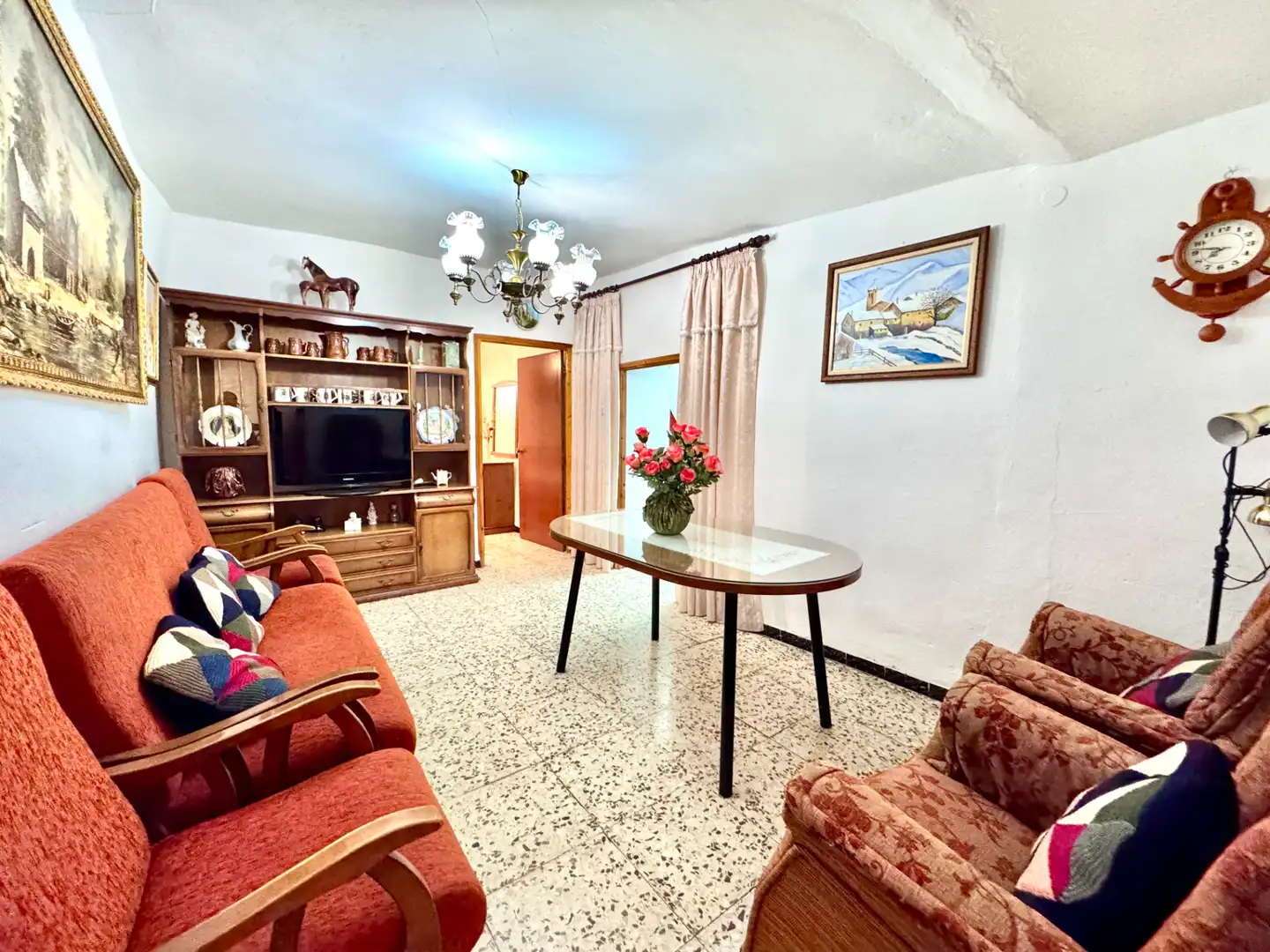 Living room of Houses for sale in Aldeire  with Storage room, Furnished and Balcony