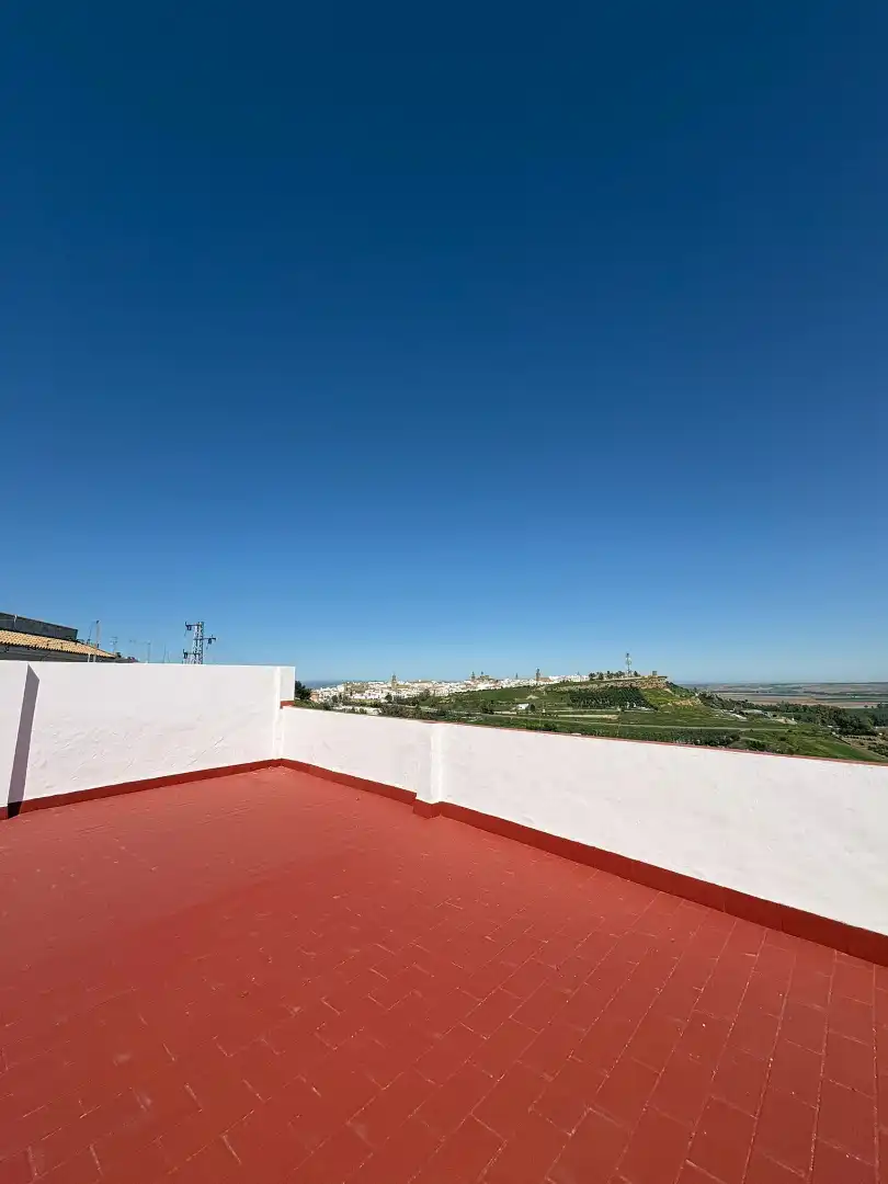 Vista exterior de Casa adosada en venta en Carmona con Aire acondicionado, Terraza y Amueblado
