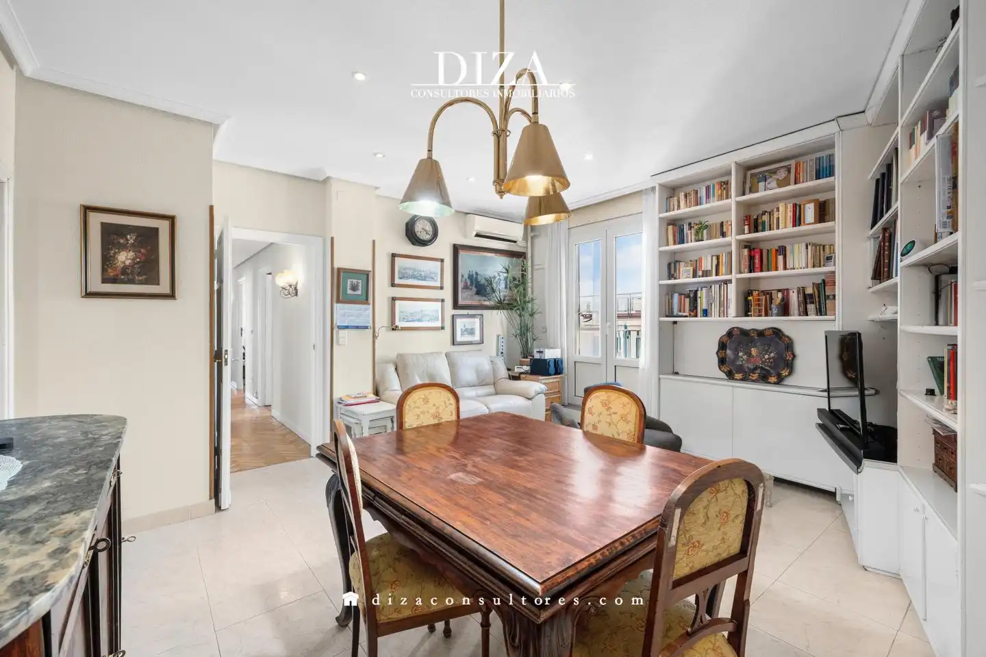 Dining room of Attic for sale in Madrid  with Air Conditioner, Heating and Parquet flooring