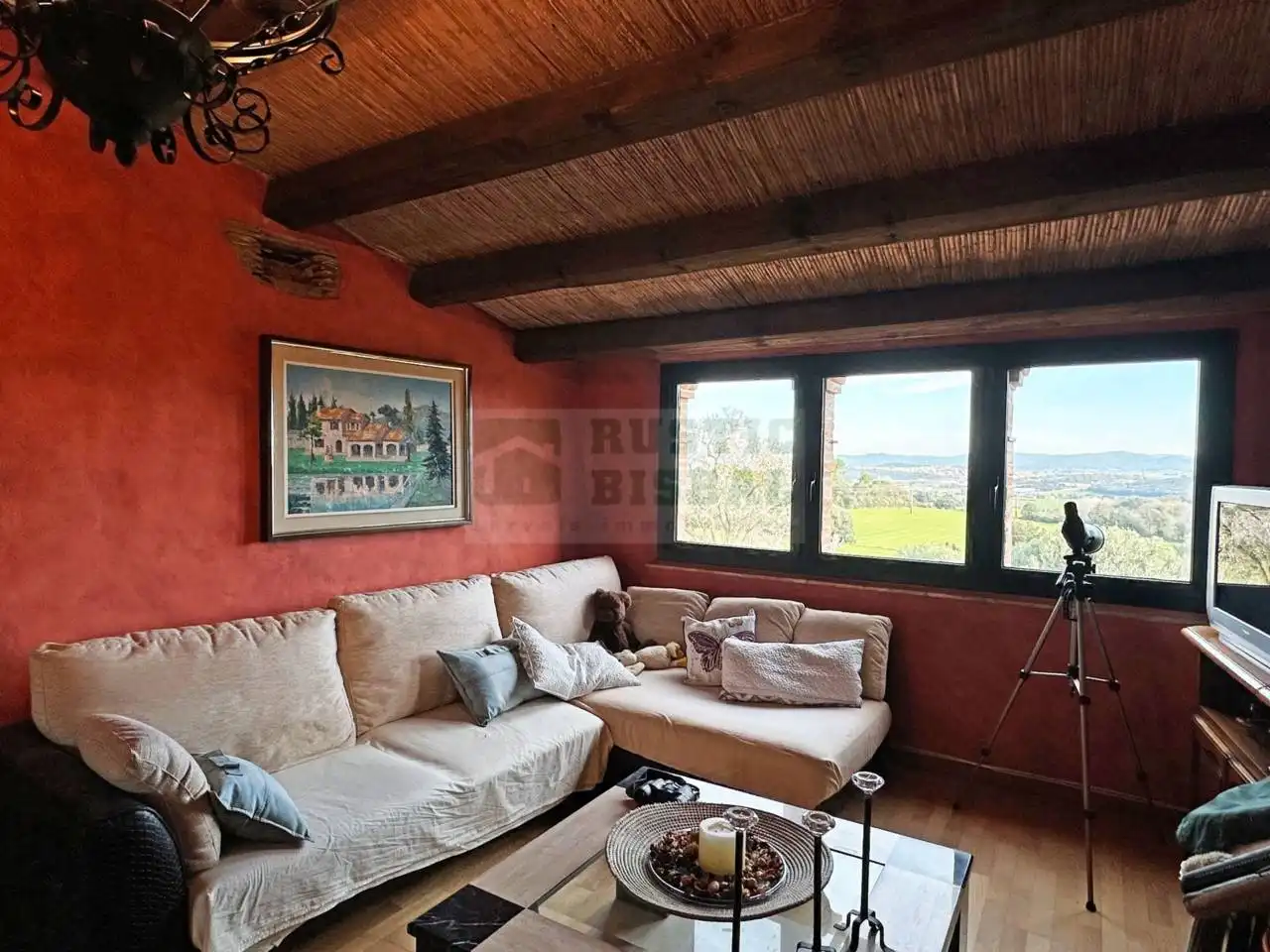 Sala de estar de Finca rústica en venta en Corçà con Aire acondicionado, Calefacción y Terraza