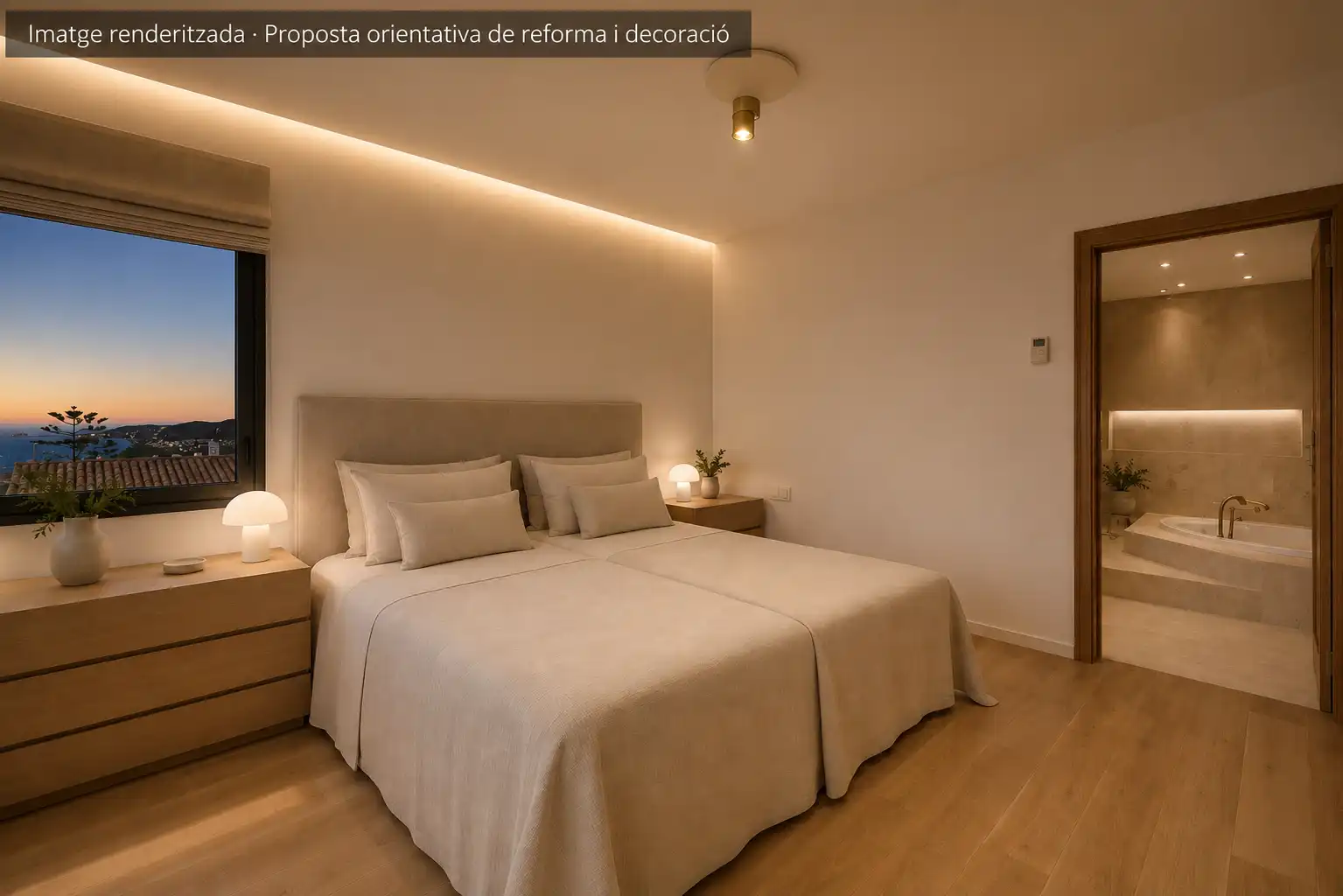 Bedroom of Houses for sale in Sitges  with Air Conditioner, Heating and Private garden