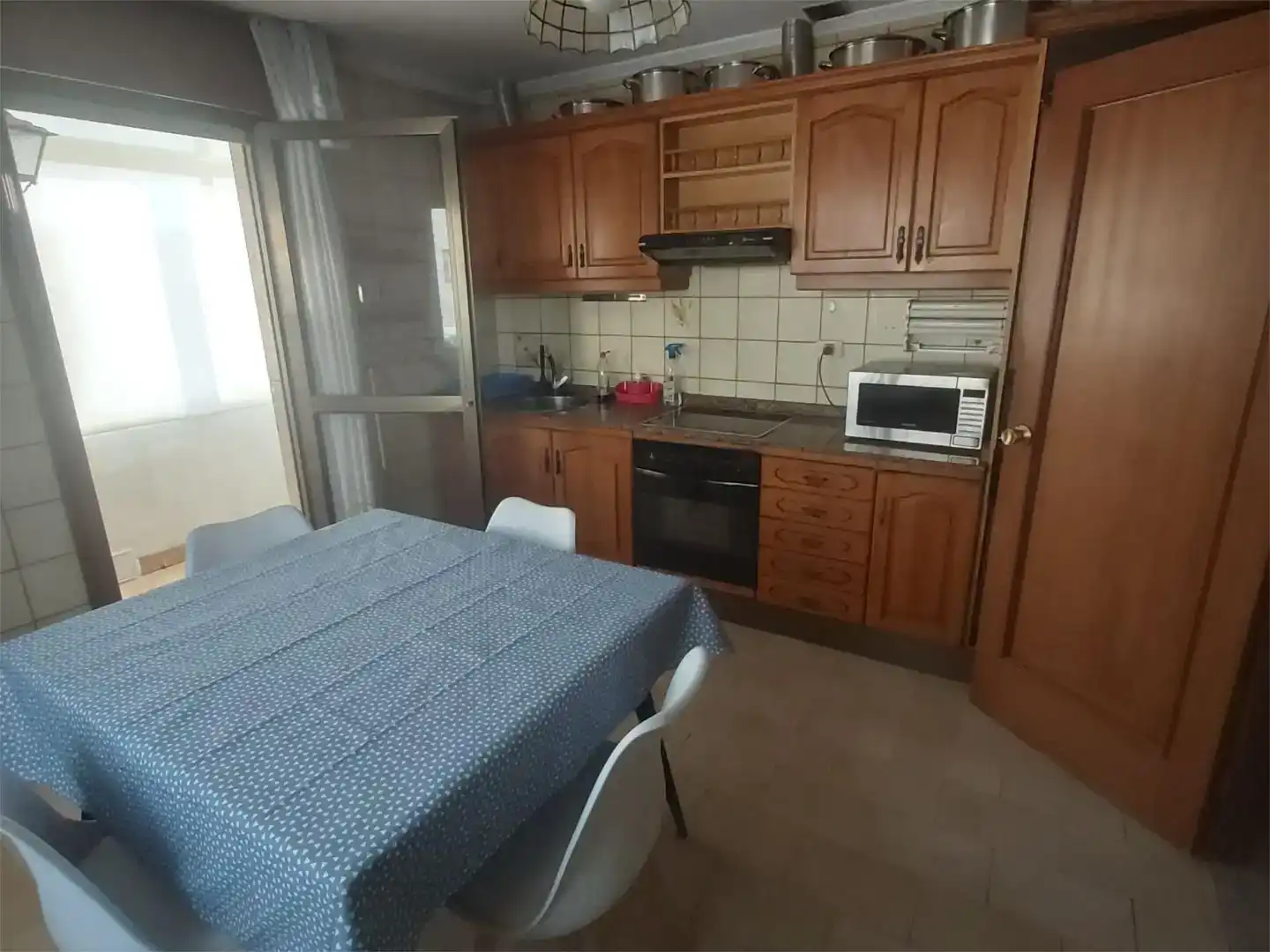 Kitchen of Flat for rent in Vigo   with Private garden, Furnished and Balcony