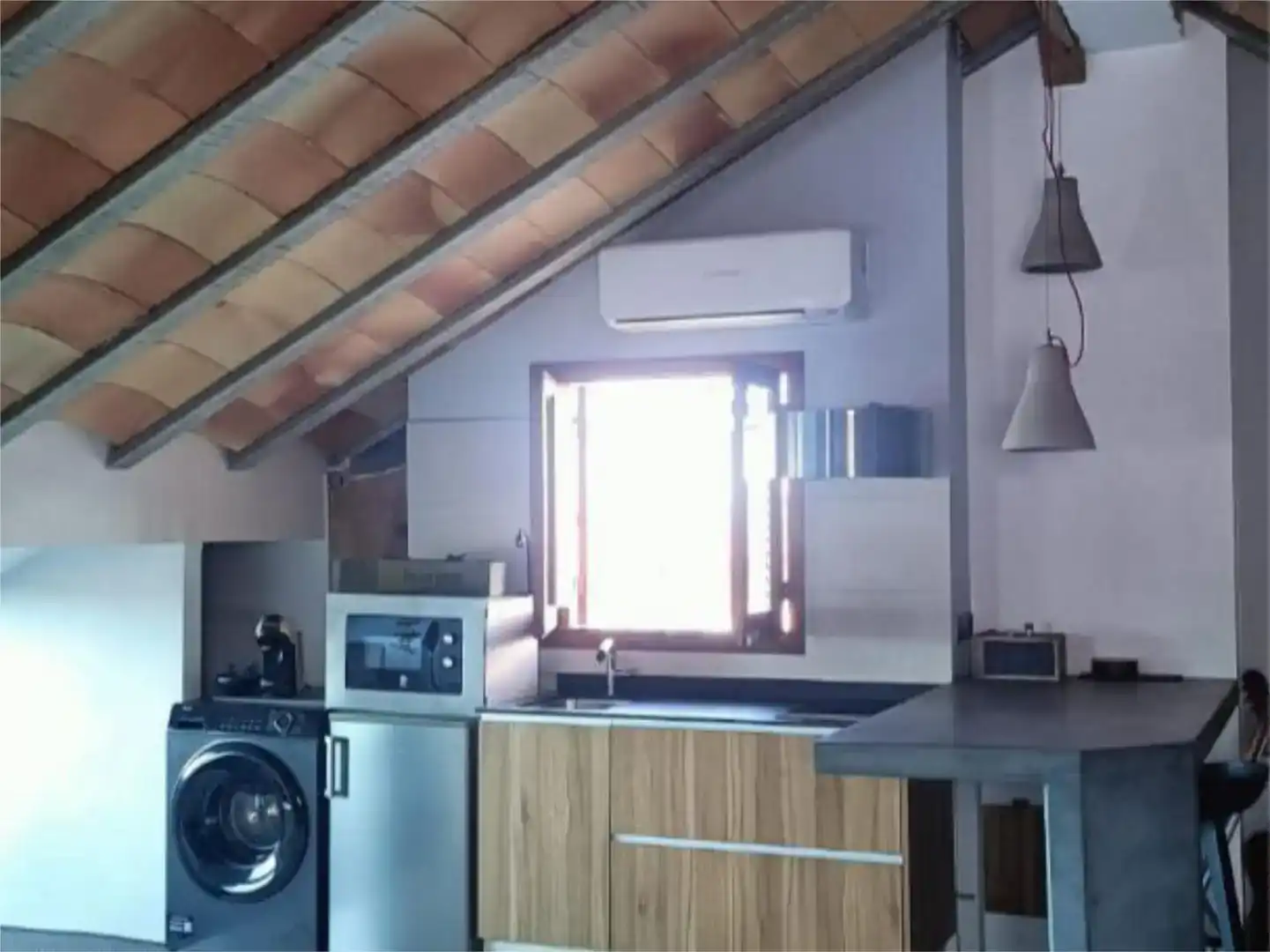 Küche von Loft zur Miete in Daimús mit Klimaanlage
