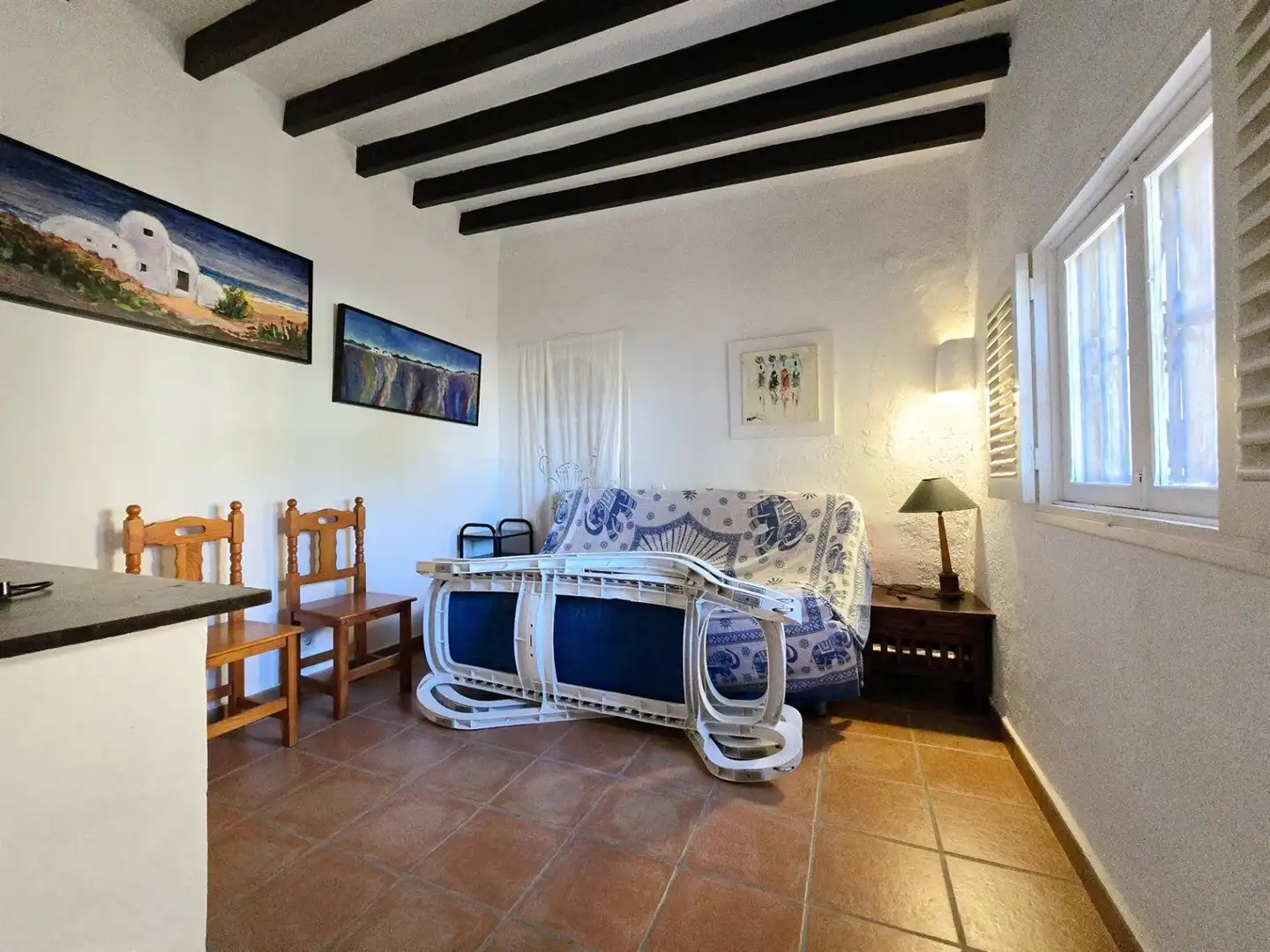 Sala de estar de Casa o chalet en venta en Mojácar con Aire acondicionado, Terraza y Trastero
