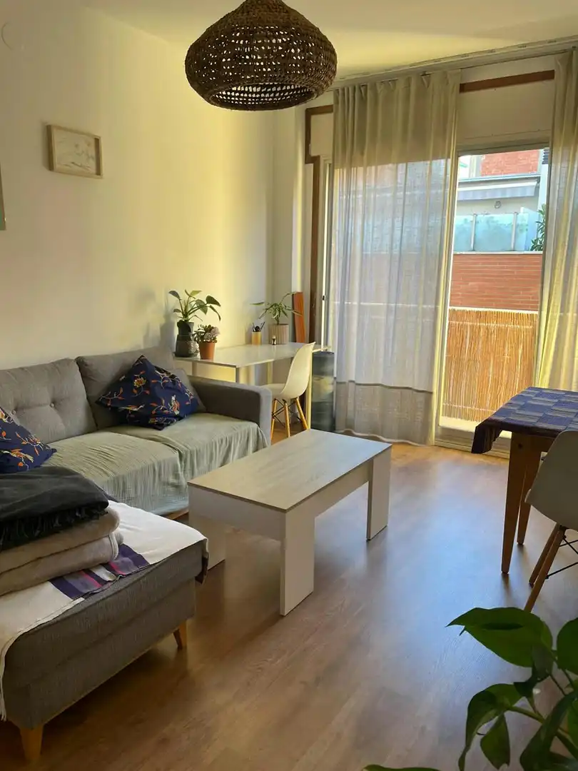 Wohnzimmer von Wohnung zur Miete in Barcelona mit Möbliert und Waschmaschine