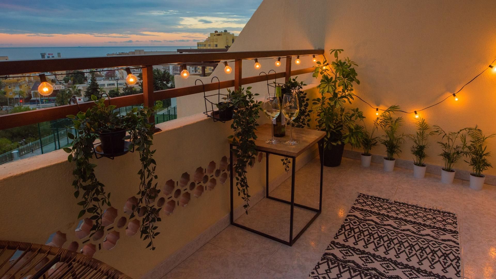 Balcony of Flat for sale in Torremolinos  with Air Conditioner, Private garden and Terrace