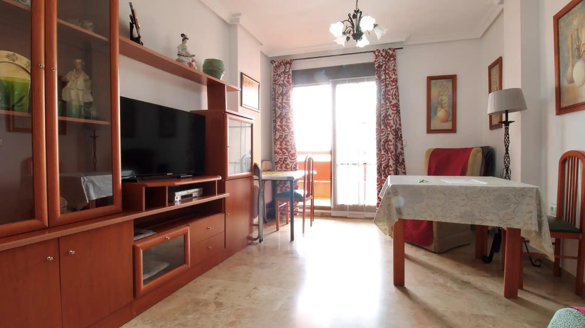 Sala de estar de Piso en venta en Roquetas de Mar con Aire acondicionado, Calefacción y Terraza