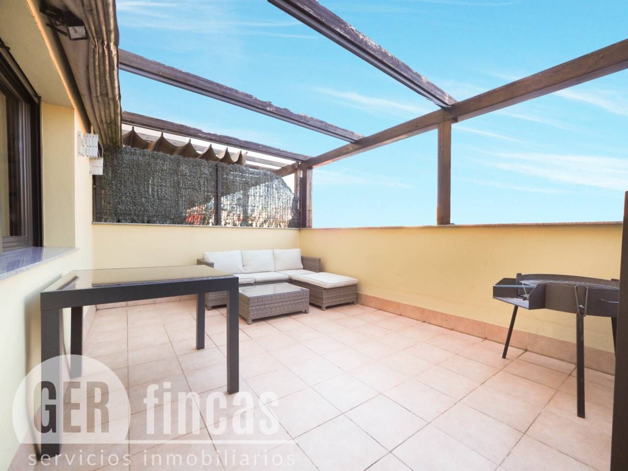 Terrace of Flat for sale in Terrassa  with Air Conditioner, Heating and Parquet flooring