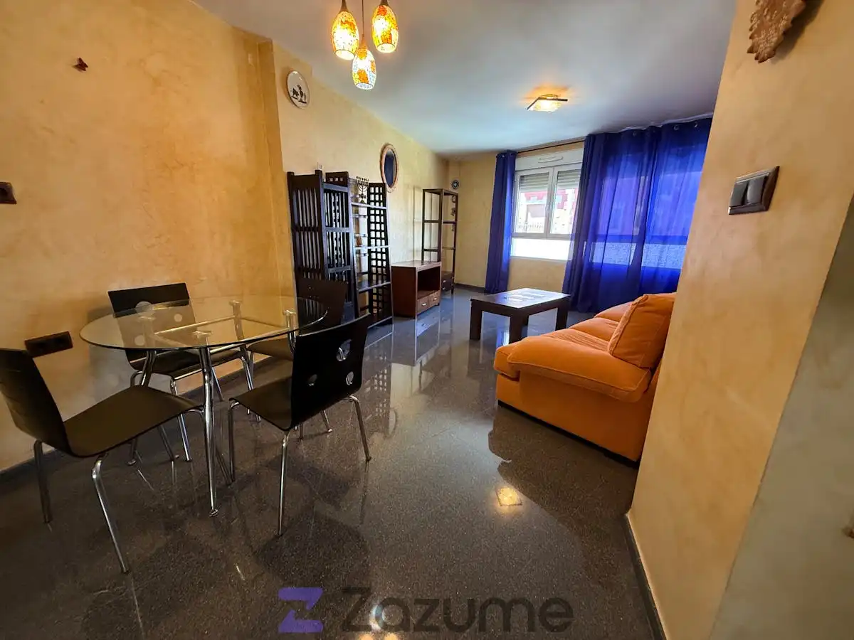 Living room of Flat for rent in Aspe  with Air Conditioner, Terrace and Furnished