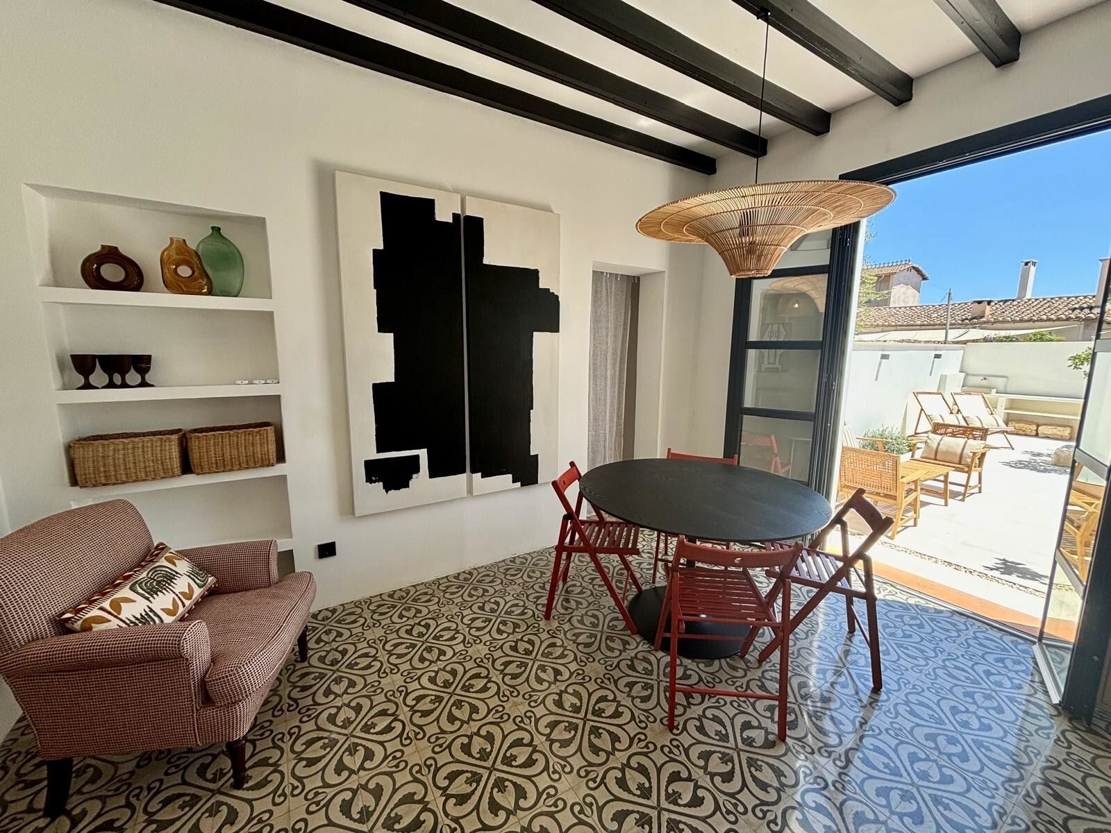 Comedor de Planta baja de alquiler en  Palma de Mallorca con Aire acondicionado, Jardín privado y Terraza