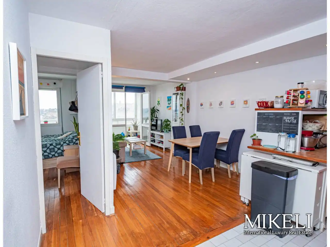 Wohnzimmer von Wohnung zum Verkauf in Santander mit Heizung, Parkett und Terrasse