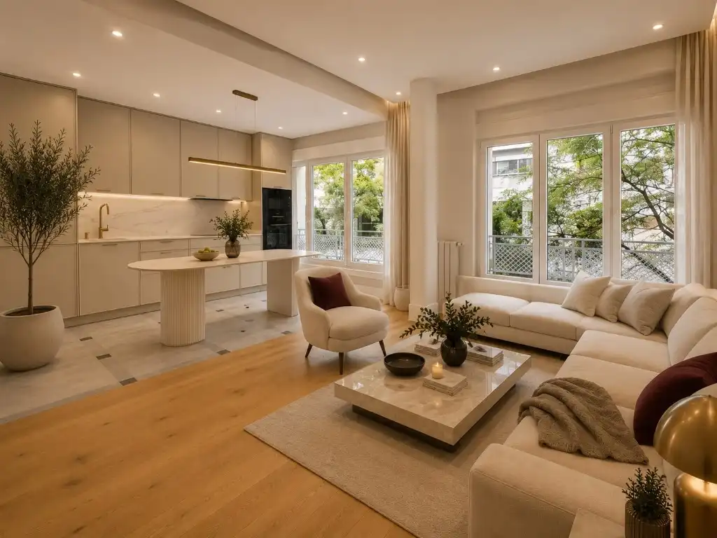 Sala de estar de Apartamento en venta en Madrid