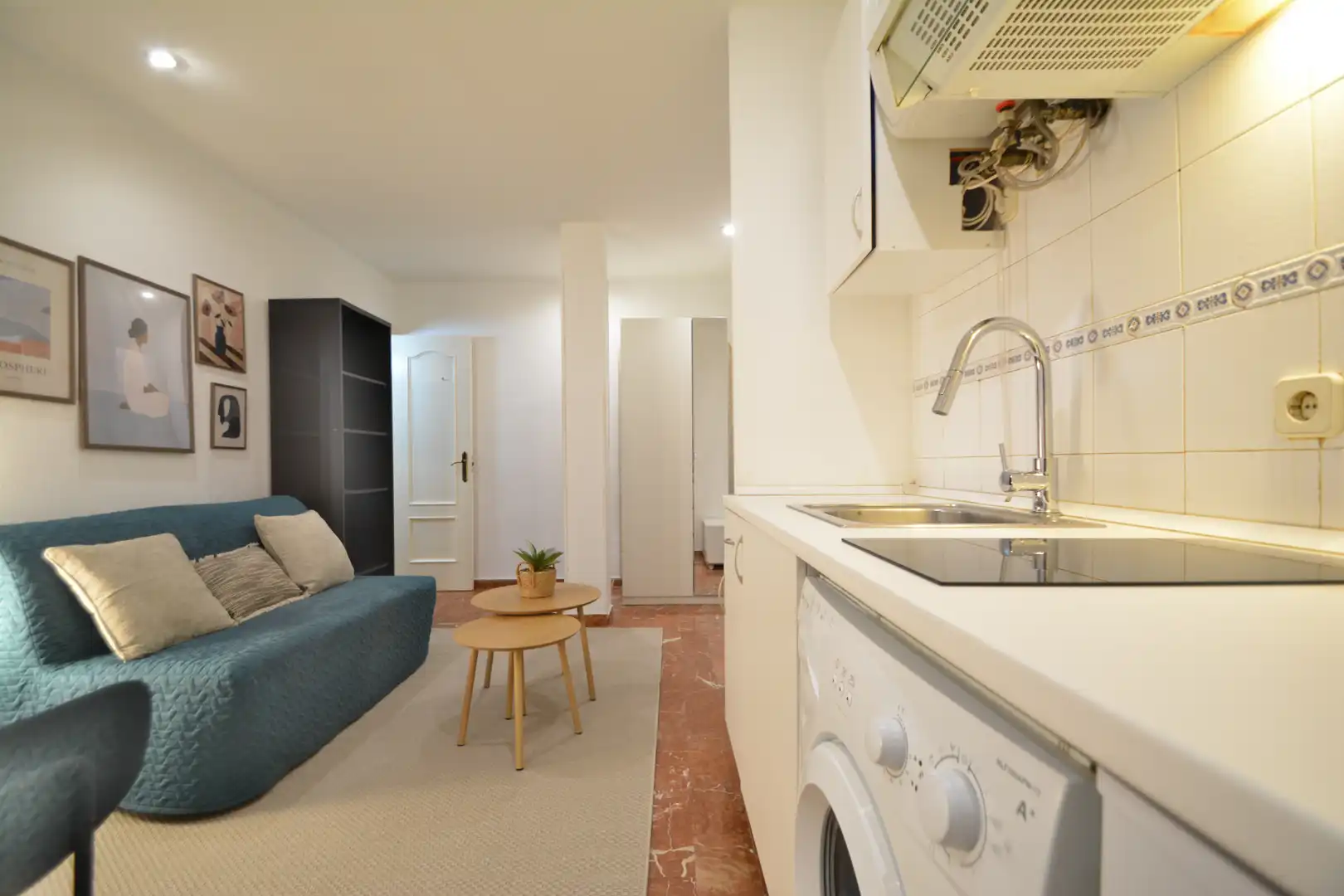 Schlafzimmer von Wohnung zur Miete in Madrid mit Heizung und Möbliert