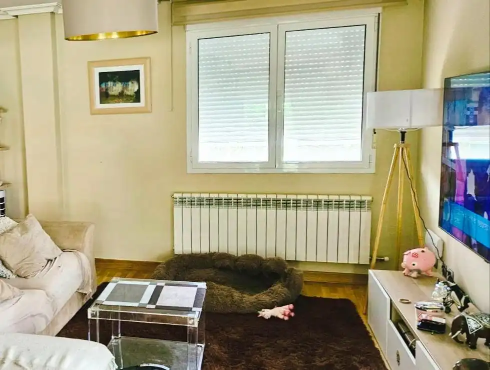 Sala de estar de Casa o chalet en venta en Villalobón con Calefacción, Jardín privado y Parquet