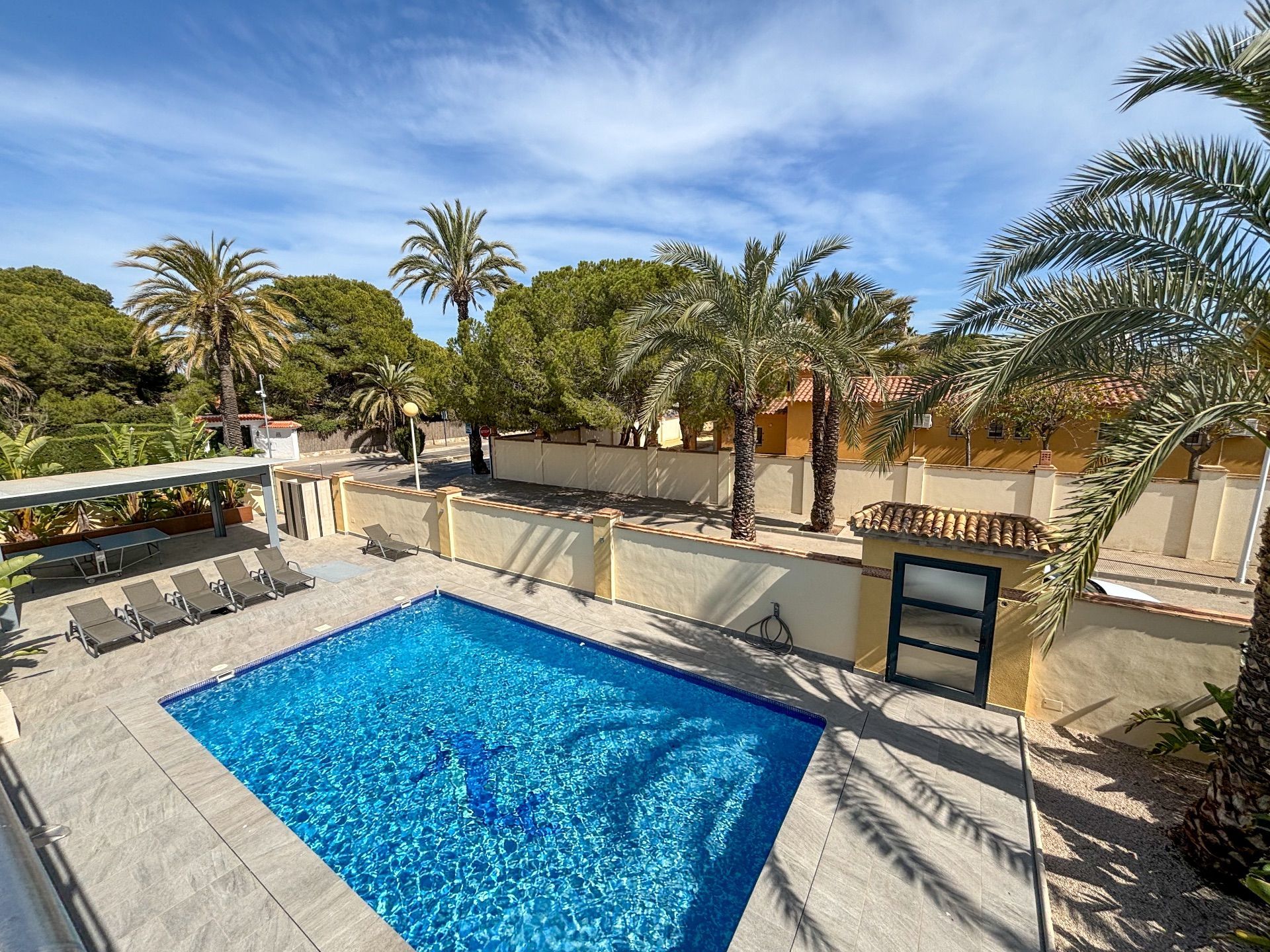 Swimming pool of House or chalet to rent in Orihuela  with Air Conditioner, Heating and Private garden