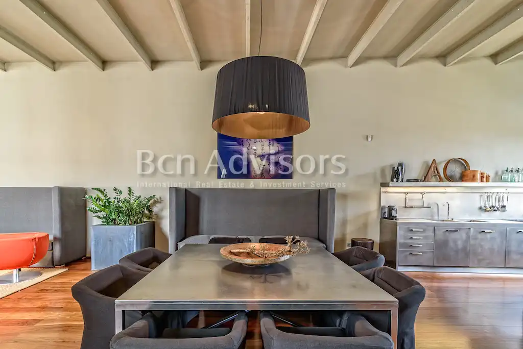 Comedor de Ático de alquiler en Barcelona con Aire acondicionado, Calefacción y Terraza