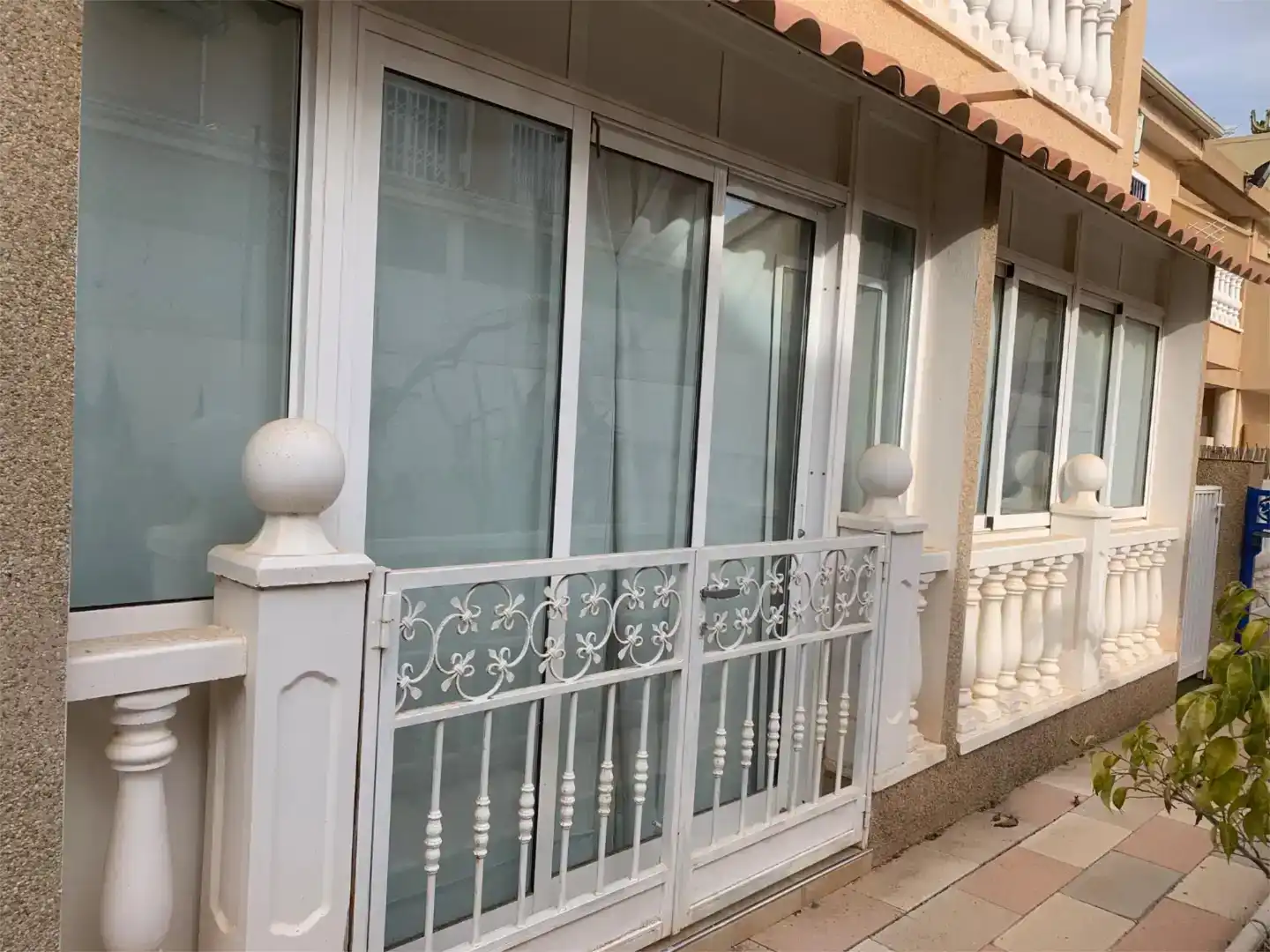 Terrasse von Wohnung zur Miete in Mazarrón mit Klimaanlage, Privatgarten und Schwimmbad