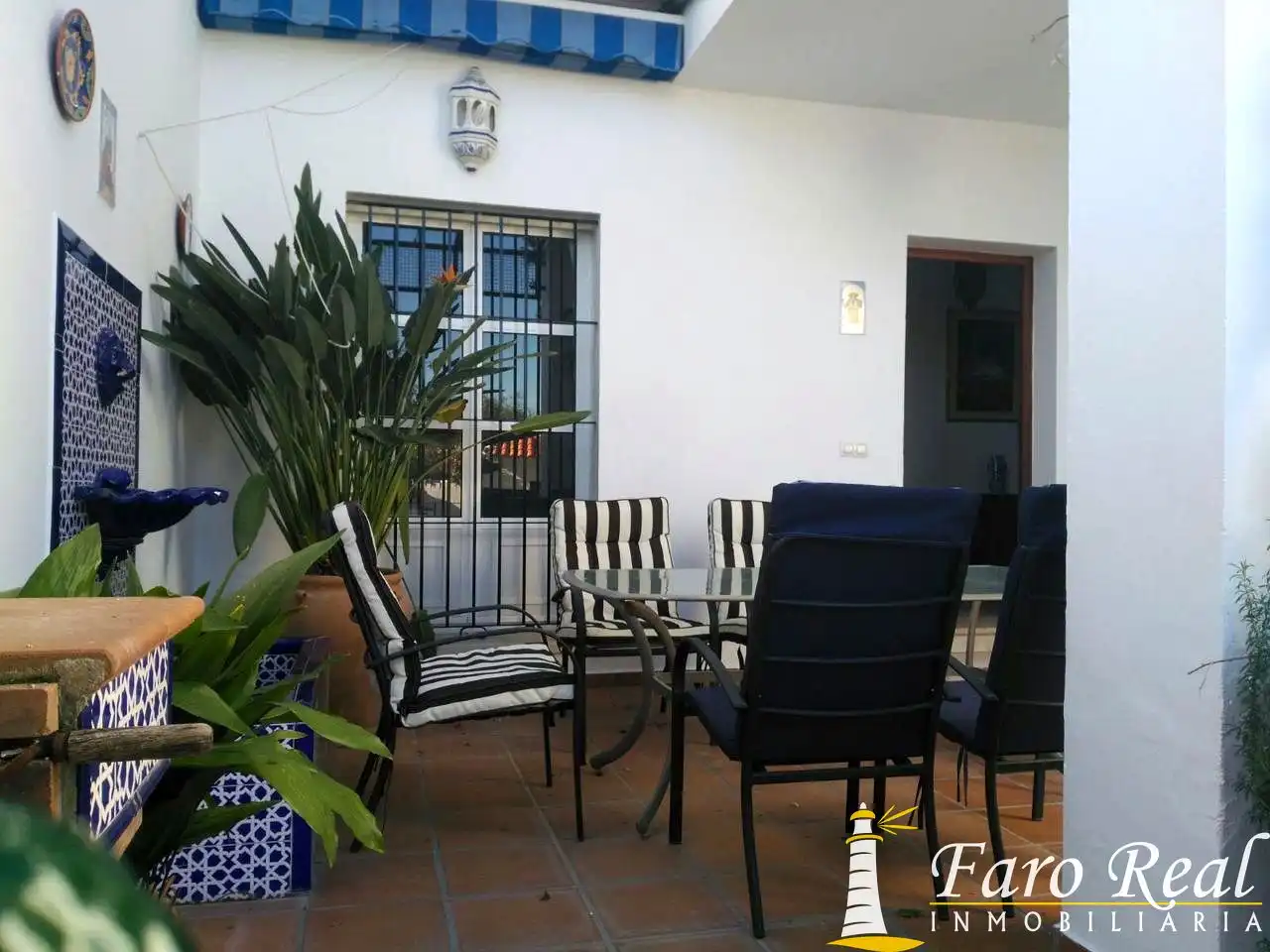 Terrace of Detached homes for rent in Sanlúcar de Barrameda  with Air Conditioner, Private garden and Swimming Pool