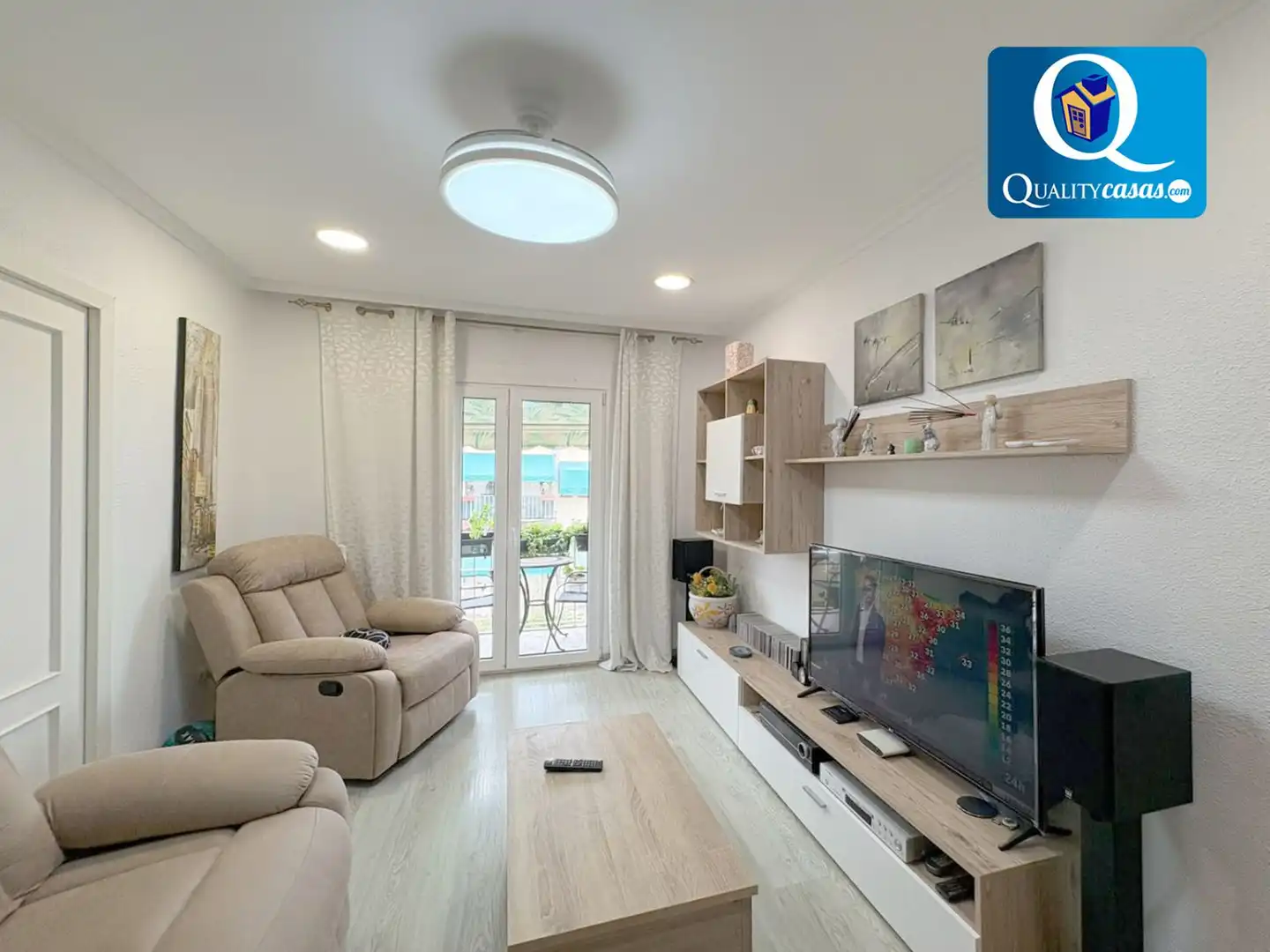 Sala de estar de Apartamento en venta en Alicante / Alacant con Aire acondicionado y Balcón