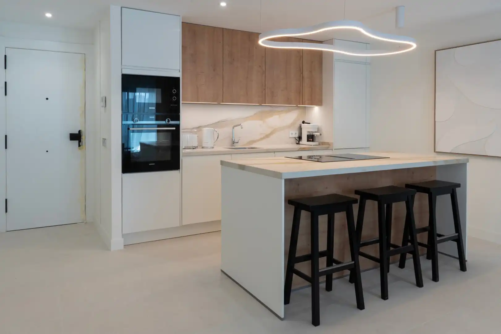 Cocina de Apartamento en venta en Marbella con Terraza, Amueblado y Balcón