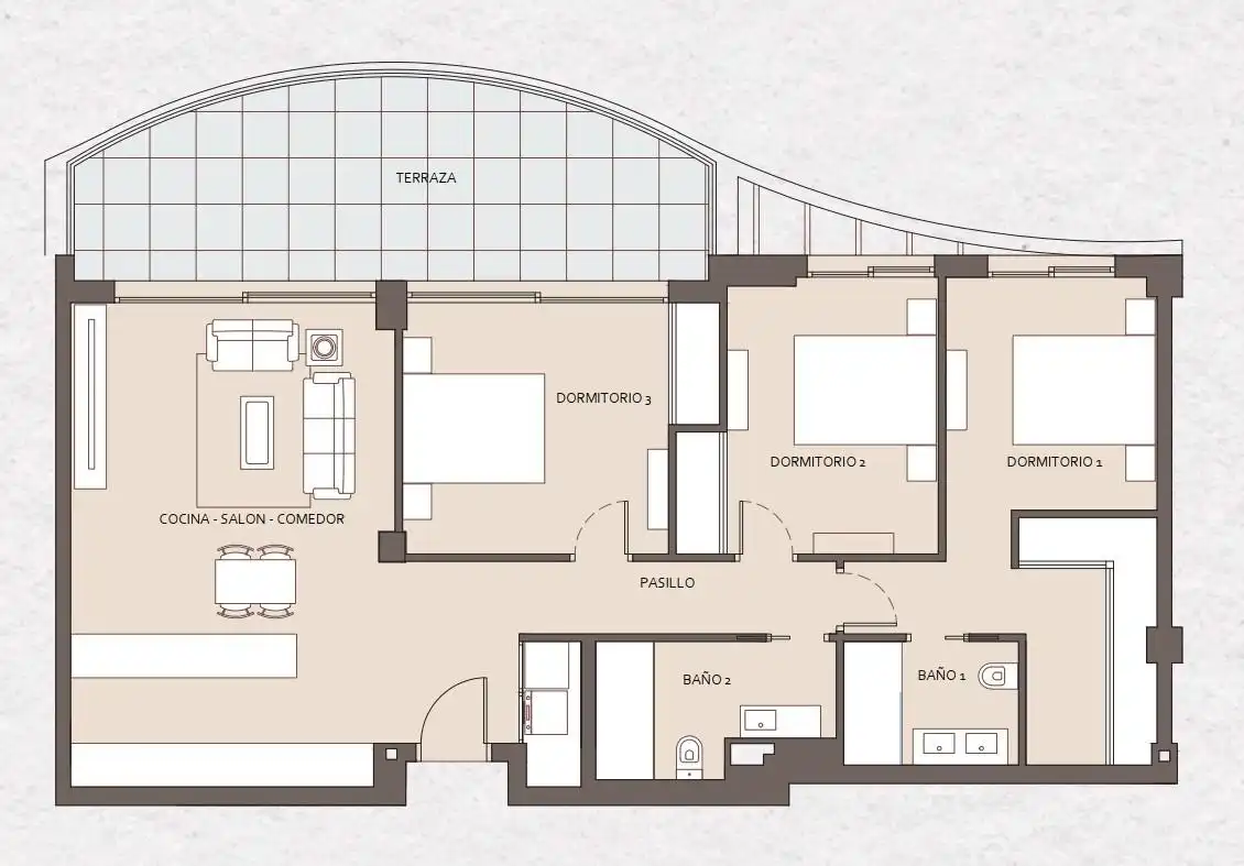 Dachboden zum Verkauf in Benalmádena mit Klimaanlage, Heizung und Privatgarten