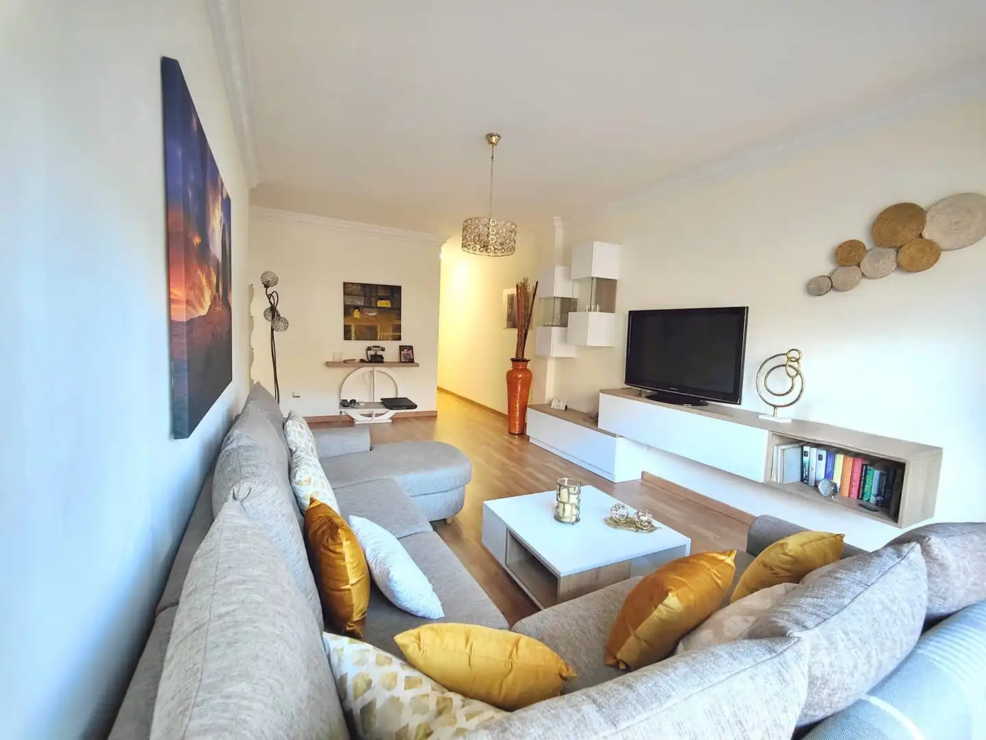 Sala de estar de Piso en venta en Güímar con Aire acondicionado, Terraza y Amueblado