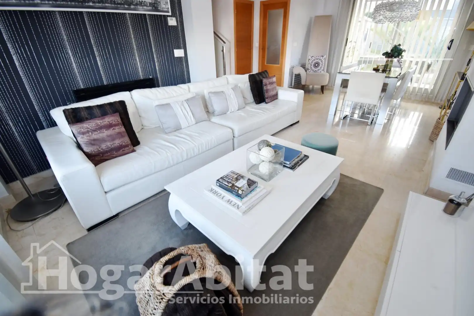Living room of Detached homes for sale in Burriana / Borriana  with Air Conditioner, Heating and Private garden