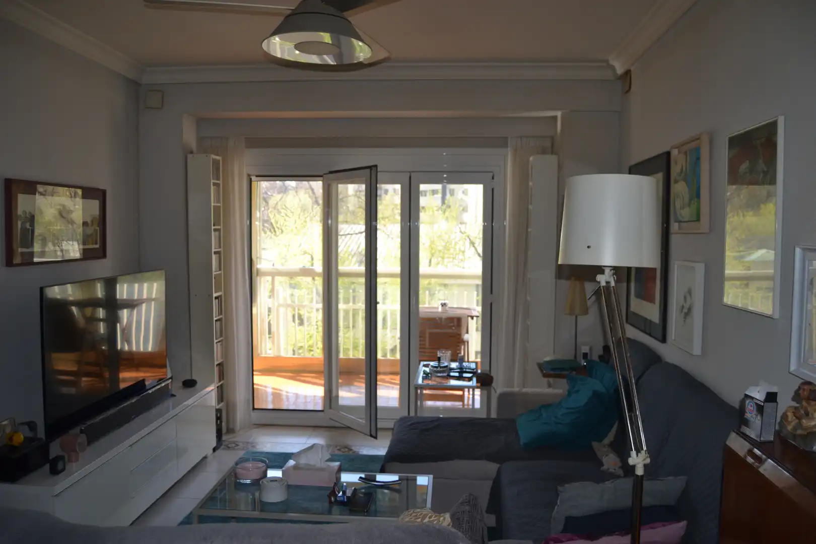 Sala de estar de Piso en venta en Madrid con Calefacción, Jardín privado y Parquet