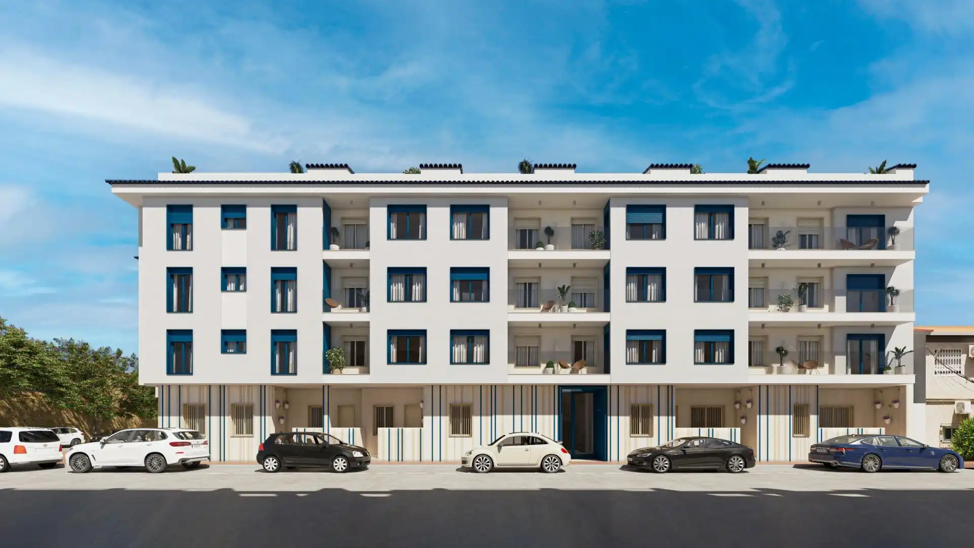 Vista exterior de Planta baja en venta en Murcia