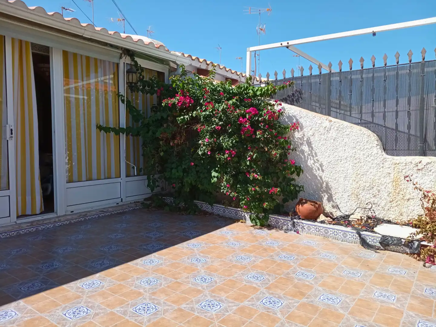 Terrassa de Casa adosada en venda en San Javier amb Jardí privat, Traster i Moblat
