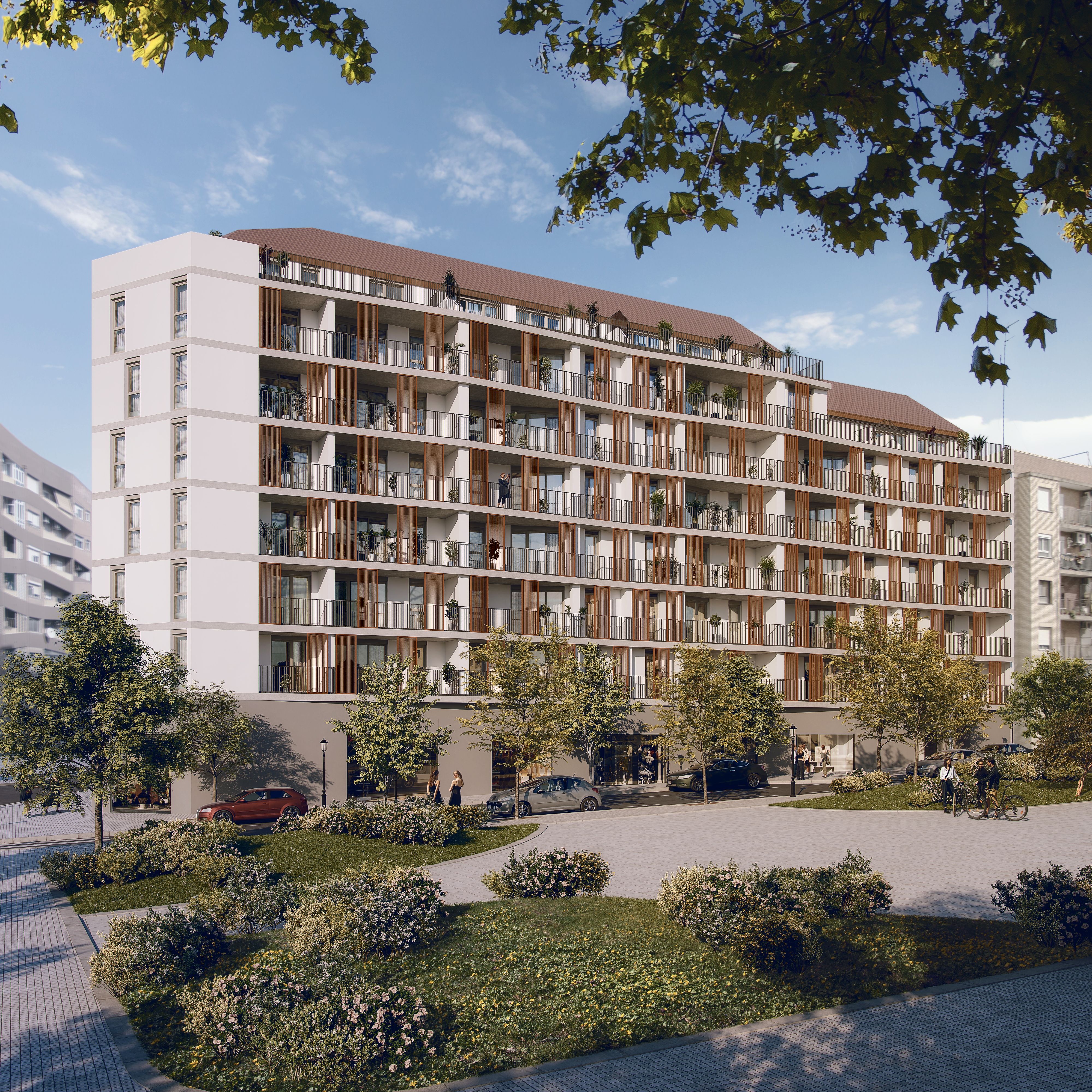 Vista exterior de Ático en venta en  Valencia Capital con Aire acondicionado, Jardín privado y Horno