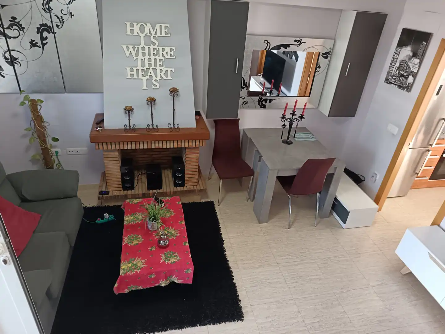 Sala de estar de Casa adosada en venta en Almazora / Almassora con Aire acondicionado, Calefacción y Terraza