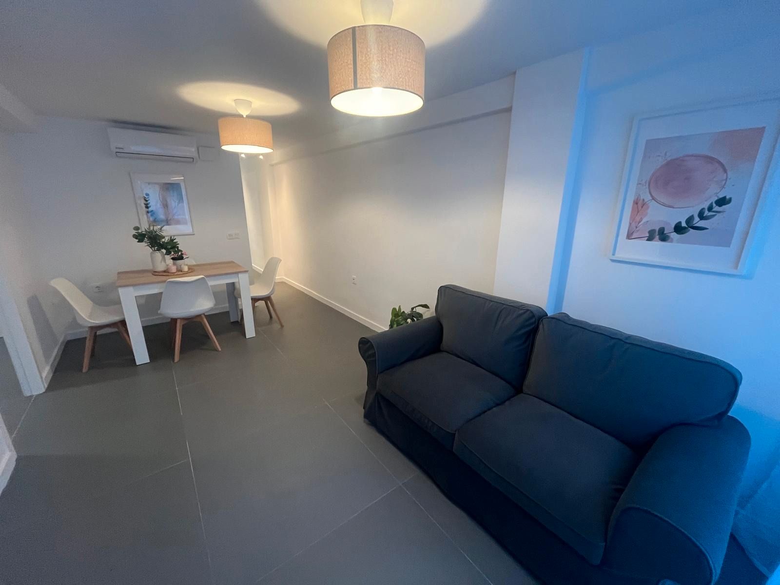 Sala de estar de Piso de alquiler en Málaga Capital con Aire acondicionado y Amueblado