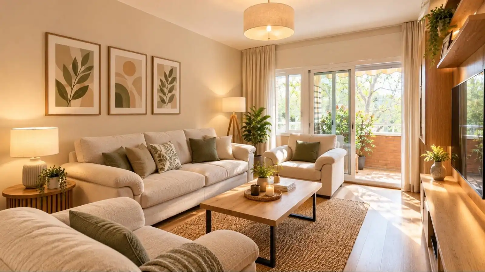 Sala de estar de Piso en venta en Barcelona con Aire acondicionado, Terraza y Amueblado