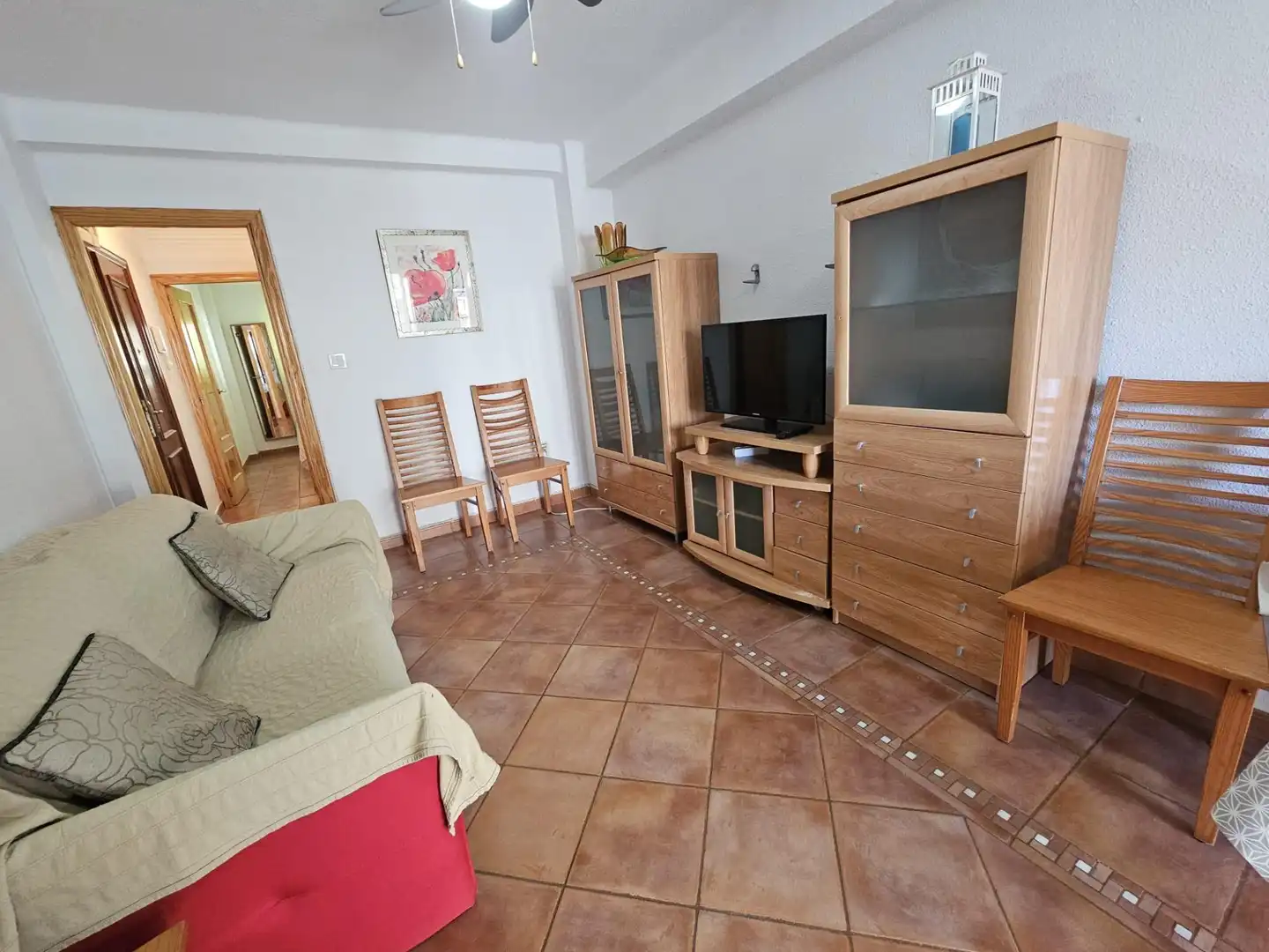 Wohnzimmer von Wohnung zum Verkauf in Valencia mit Klimaanlage und Balkon
